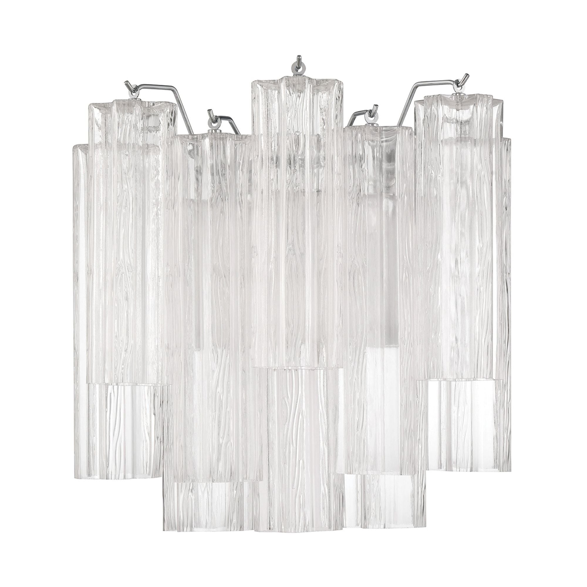 Addis 14.5'' Polished Chrome Sconce Clear 14.5"W x 14.5"H x 9.75"D