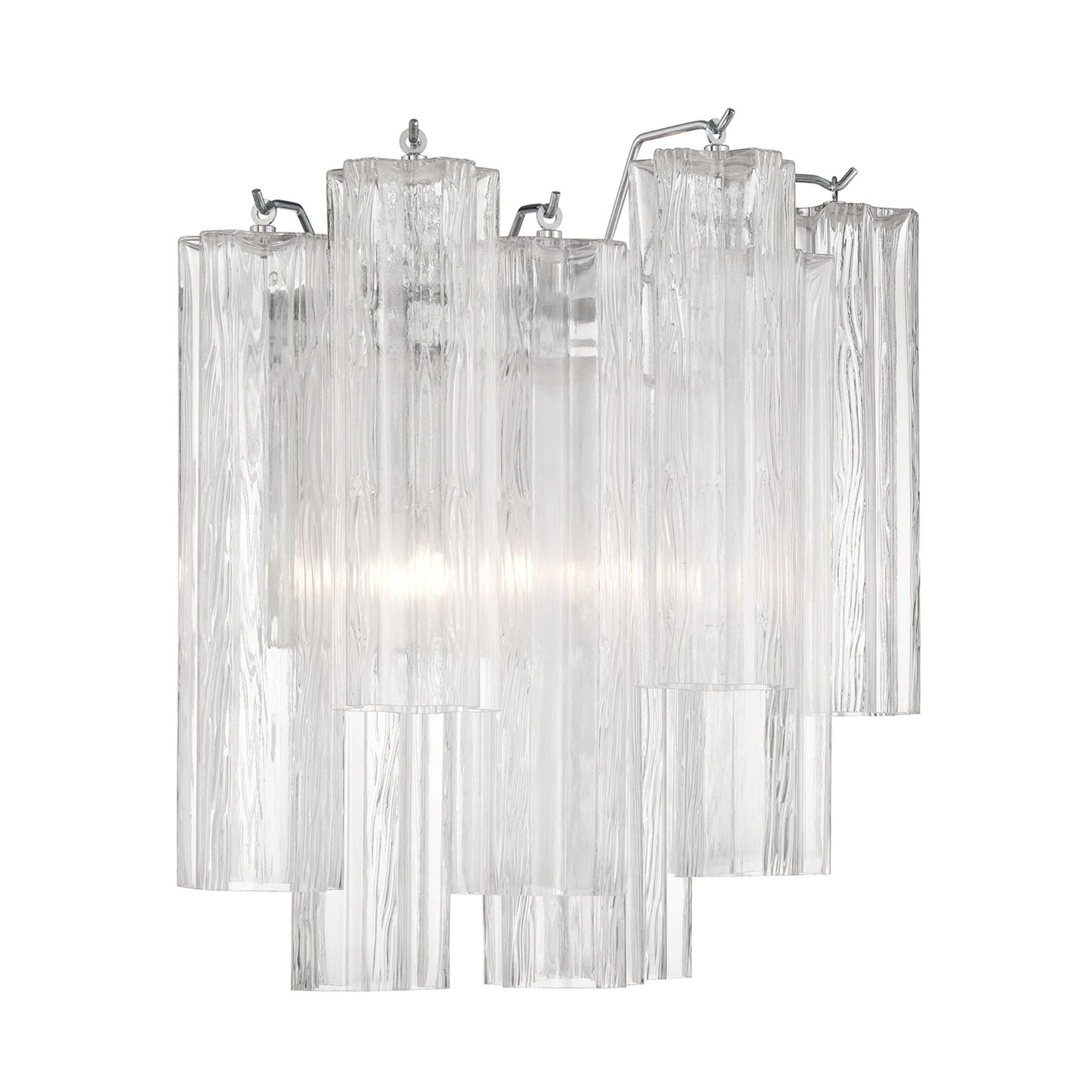 Addis 14.5'' Polished Chrome Sconce Clear 14.5"W x 14.5"H x 9.75"D