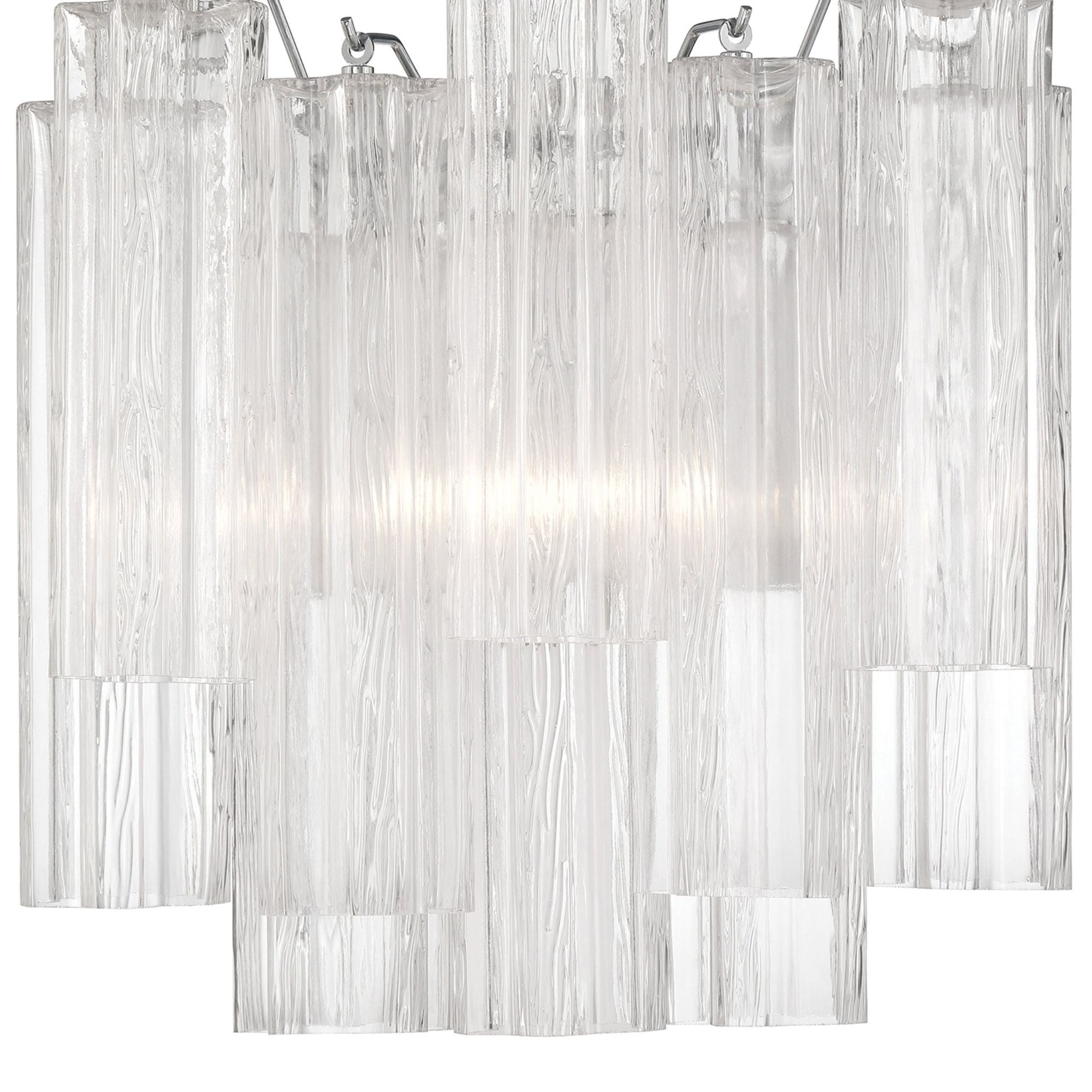 Addis 14.5'' Polished Chrome Sconce Clear 14.5"W x 14.5"H x 9.75"D