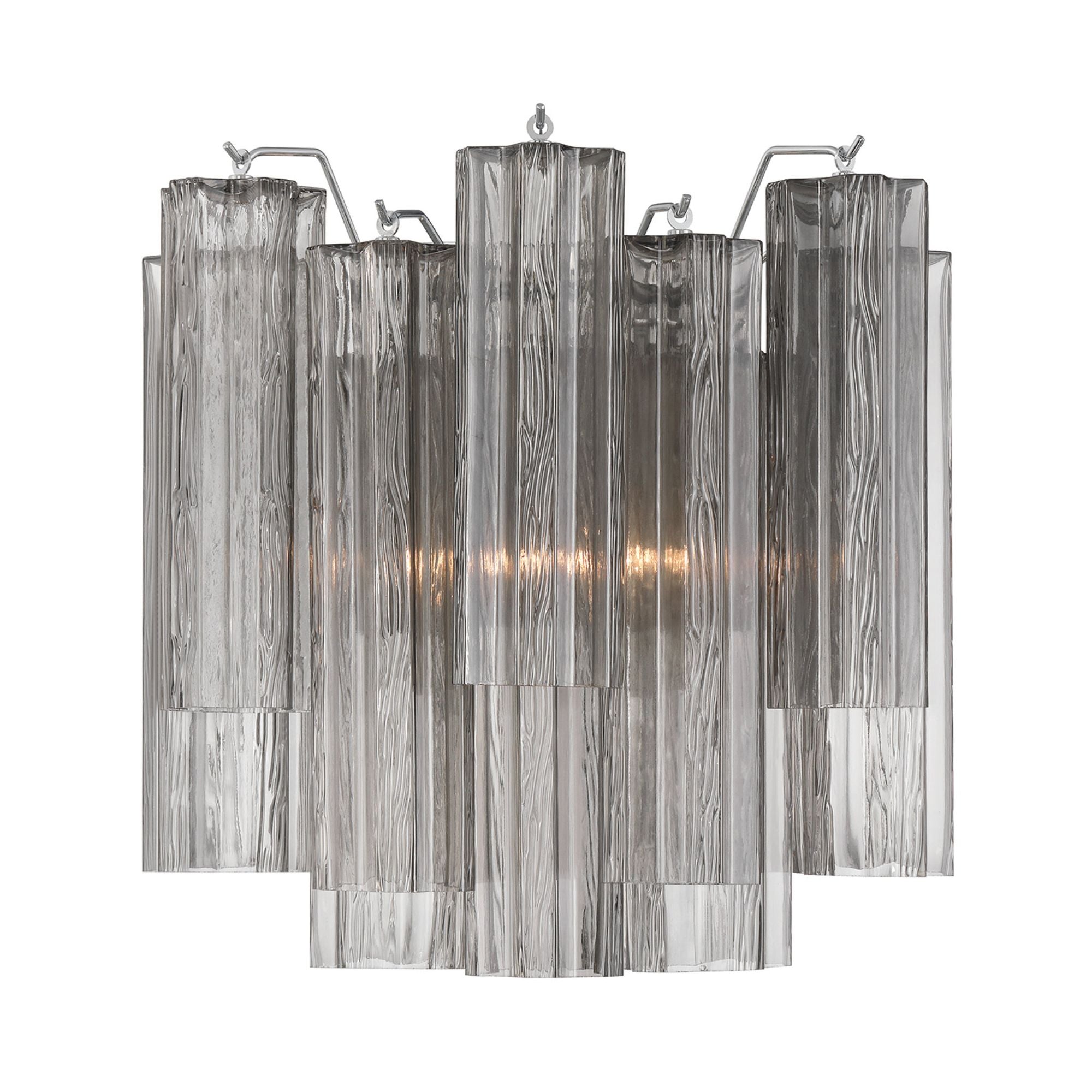 Addis 14.5'' Polished Chrome Sconce Gray 14.5"W x 14.5"H x 9.75"D