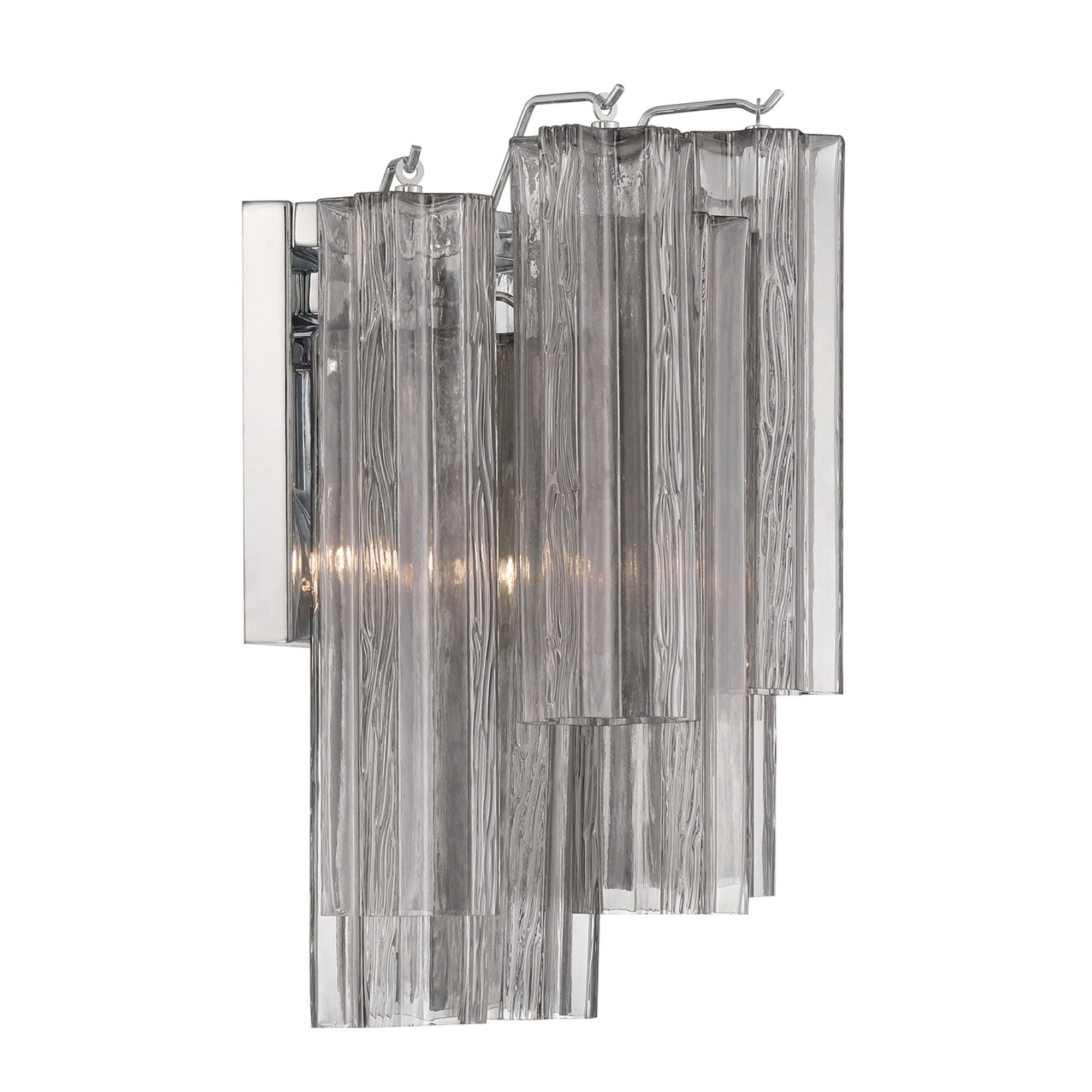 Addis 14.5'' Polished Chrome Sconce Gray 14.5"W x 14.5"H x 9.75"D