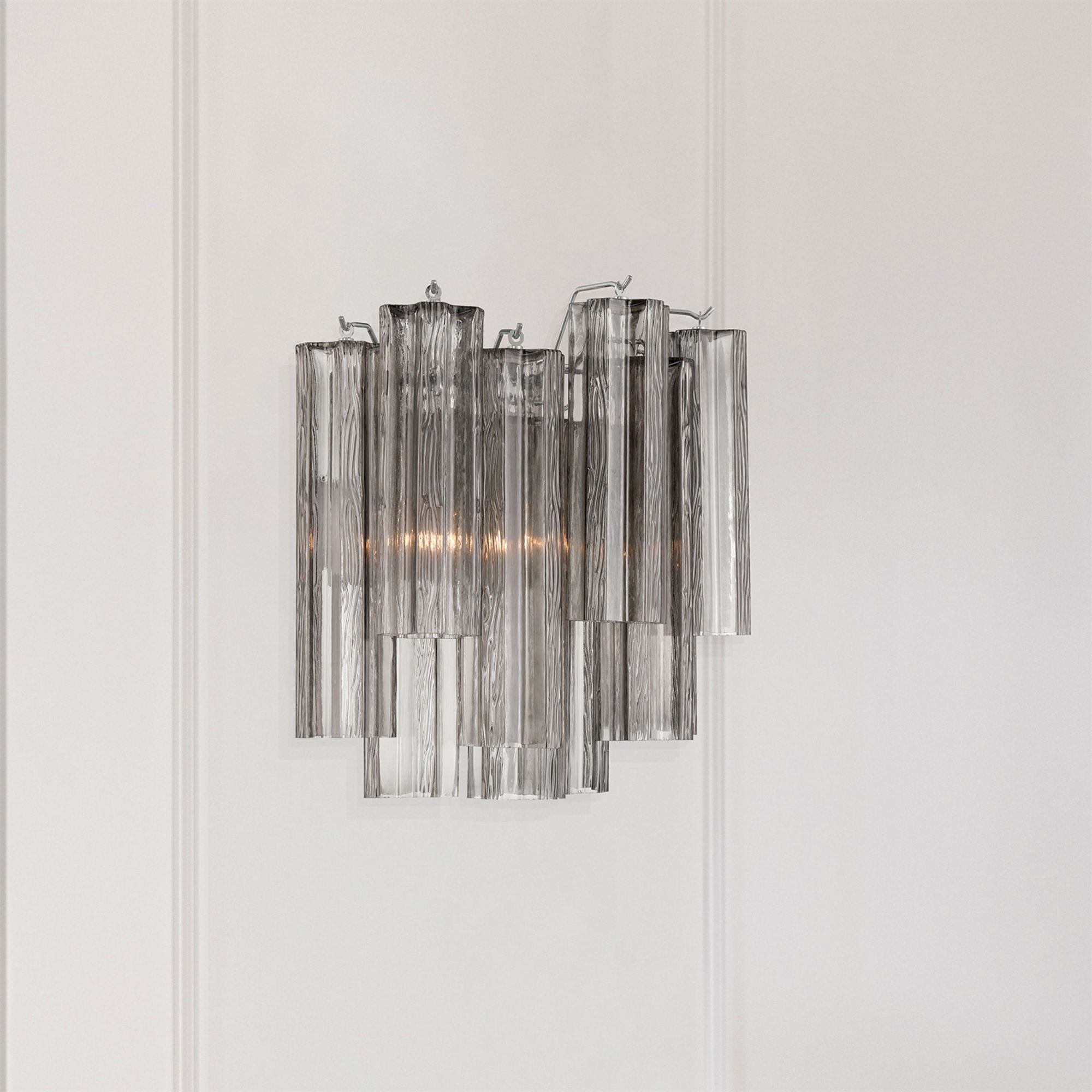 Addis 14.5'' Polished Chrome Sconce Gray 14.5"W x 14.5"H x 9.75"D