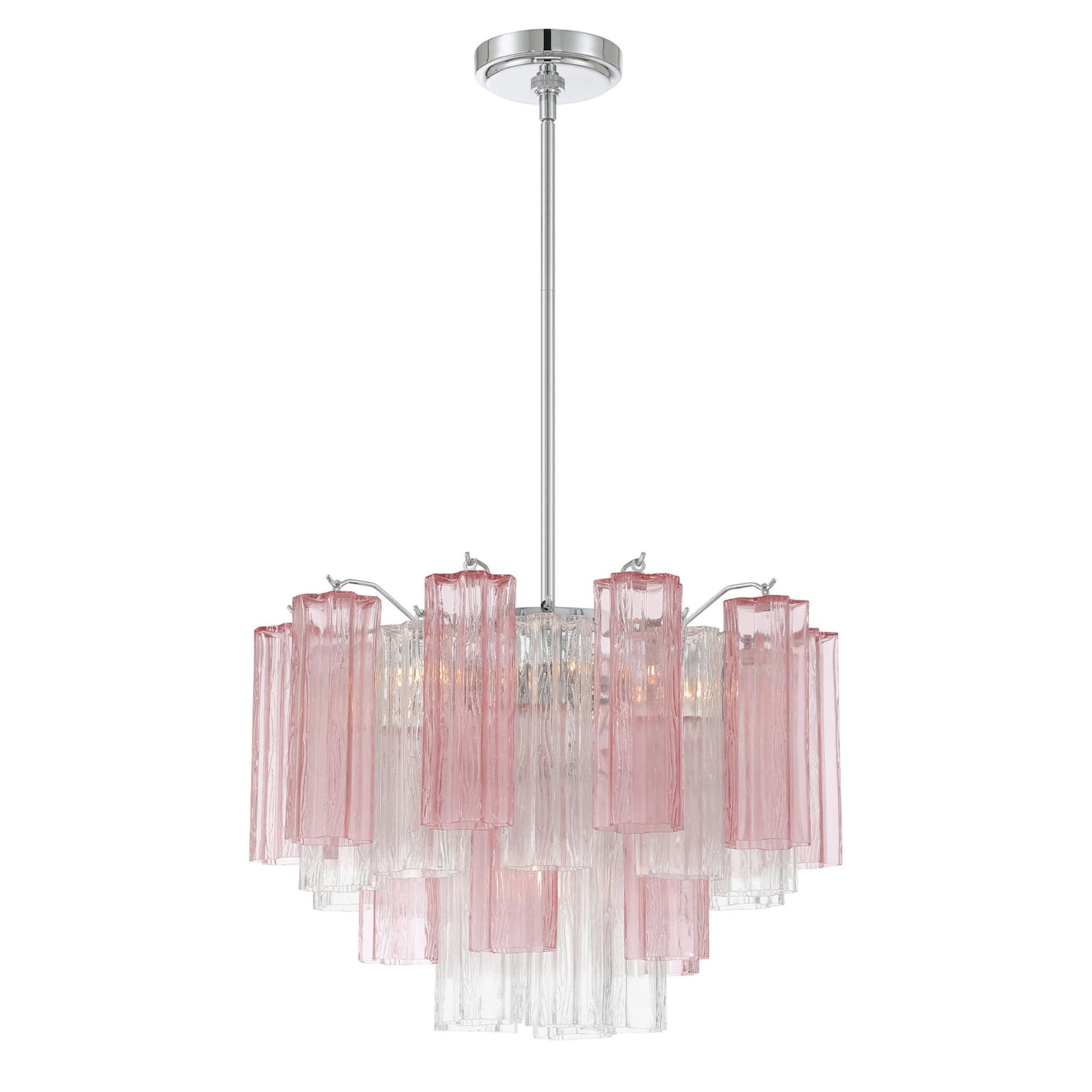 Addis 19.75'' Polished Chrome Chandelier Multi 19.75"W x 14"H x 19.75"D