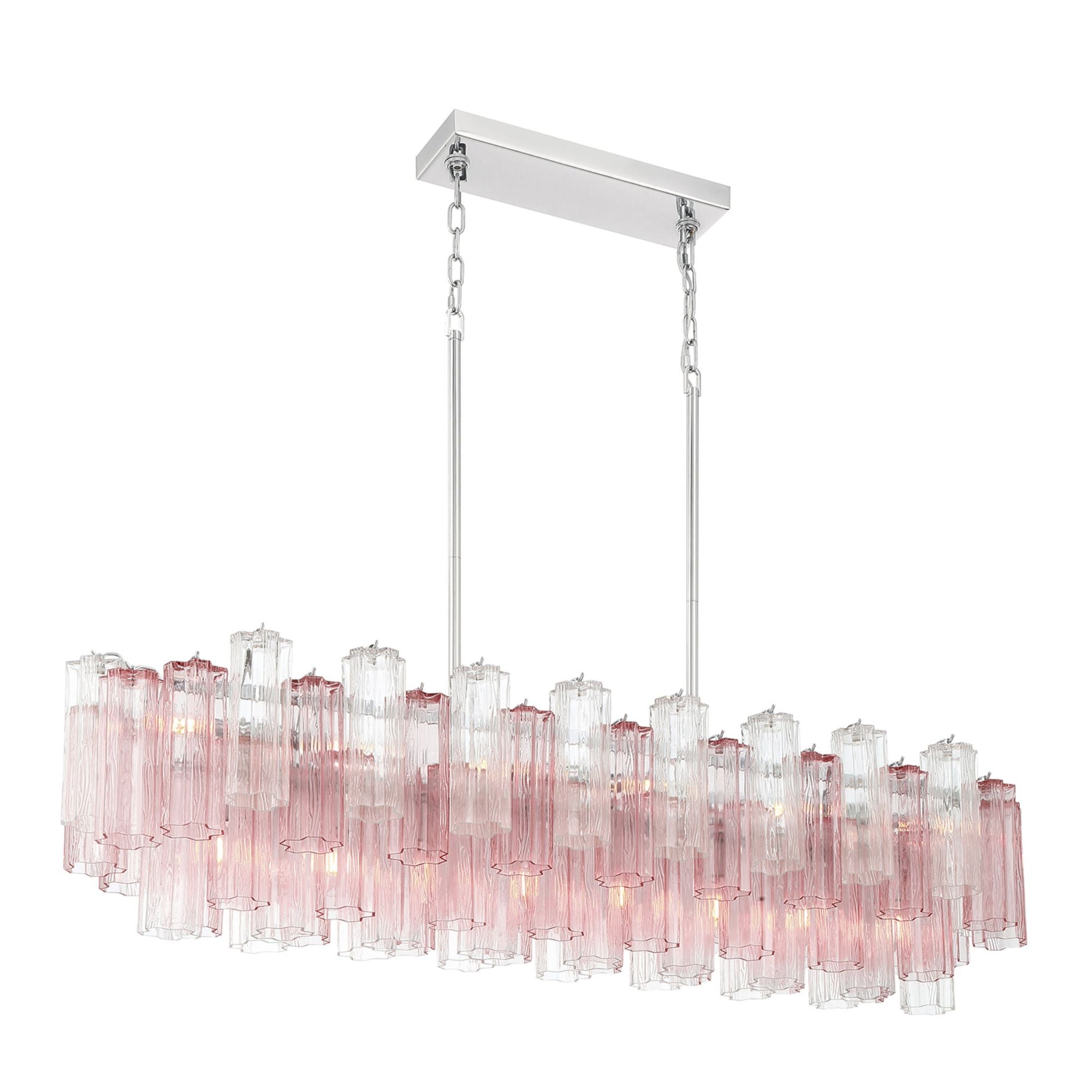 Addis 51.75'' Polished Chrome Linear Chandelier  51.75"W x 14.25"H x 14"D