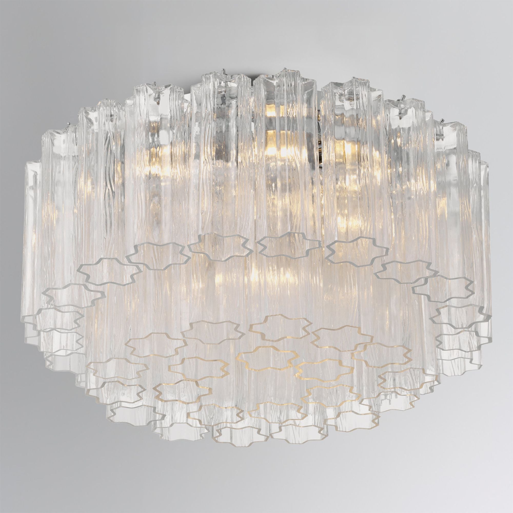 Addis 22.25'' Polished Chrome Flush Mount Clear 22.25"W x 11.75"H x 22.25"D