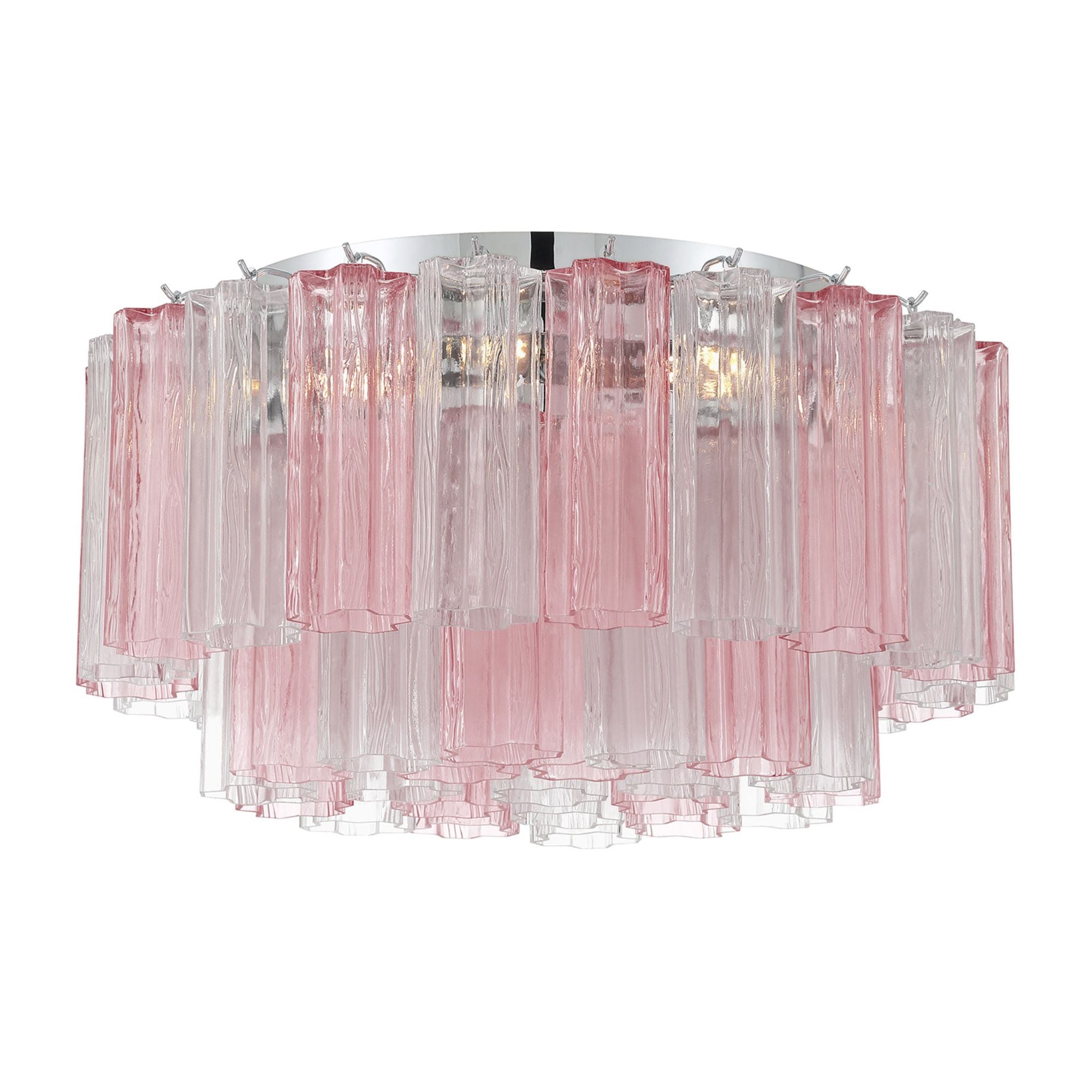 Addis 22.25'' Polished Chrome Flush Mount Multi 22.25"W x 11.75"H x 22.25"D