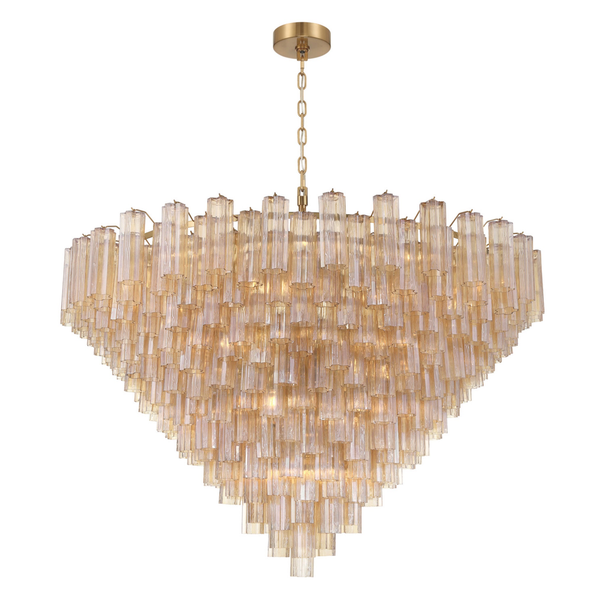 Addis 62'' Aged Brass Chandelier Gold 62"W x 40"H x 62"D