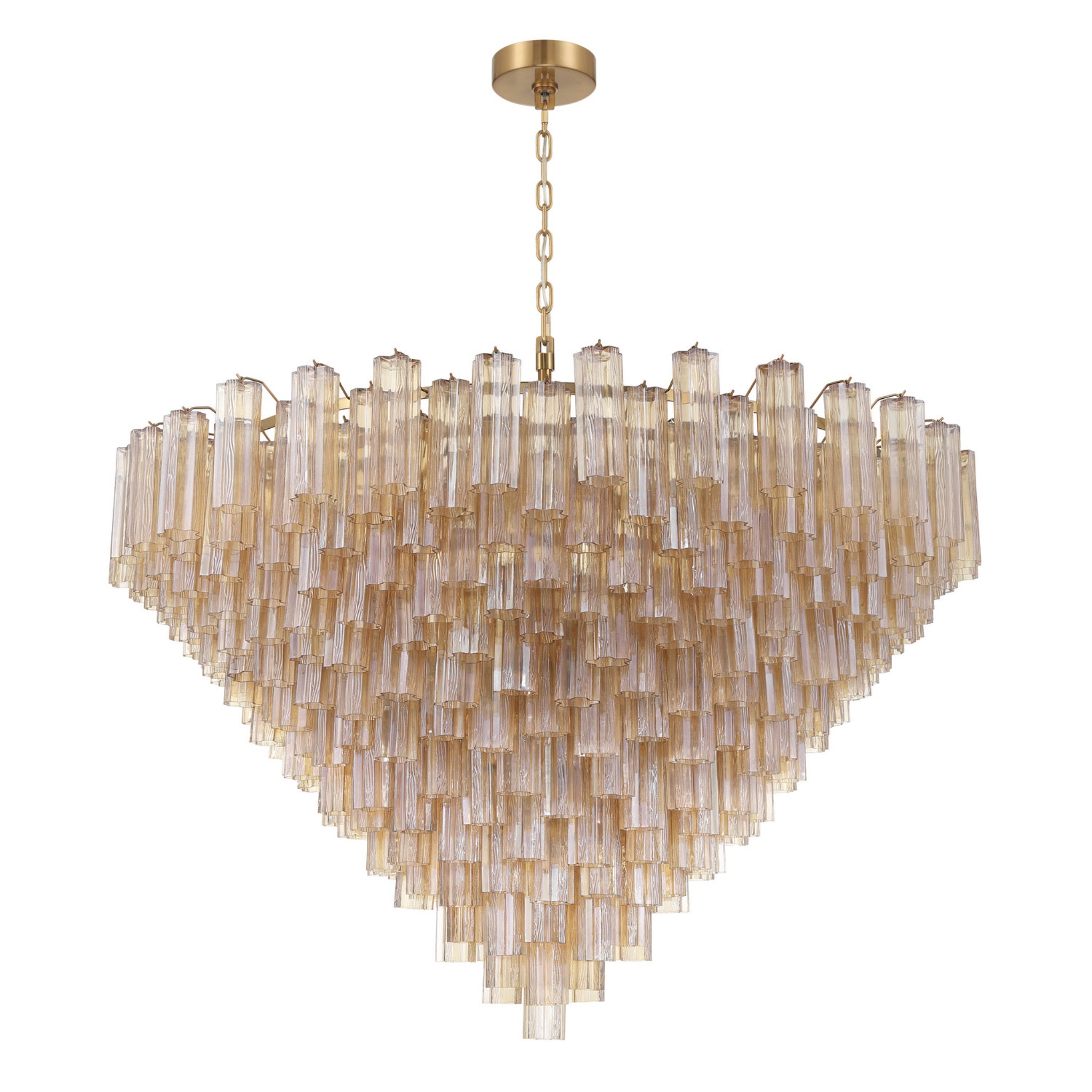 Addis 62'' Aged Brass Chandelier Gold 62"W x 40"H x 62"D