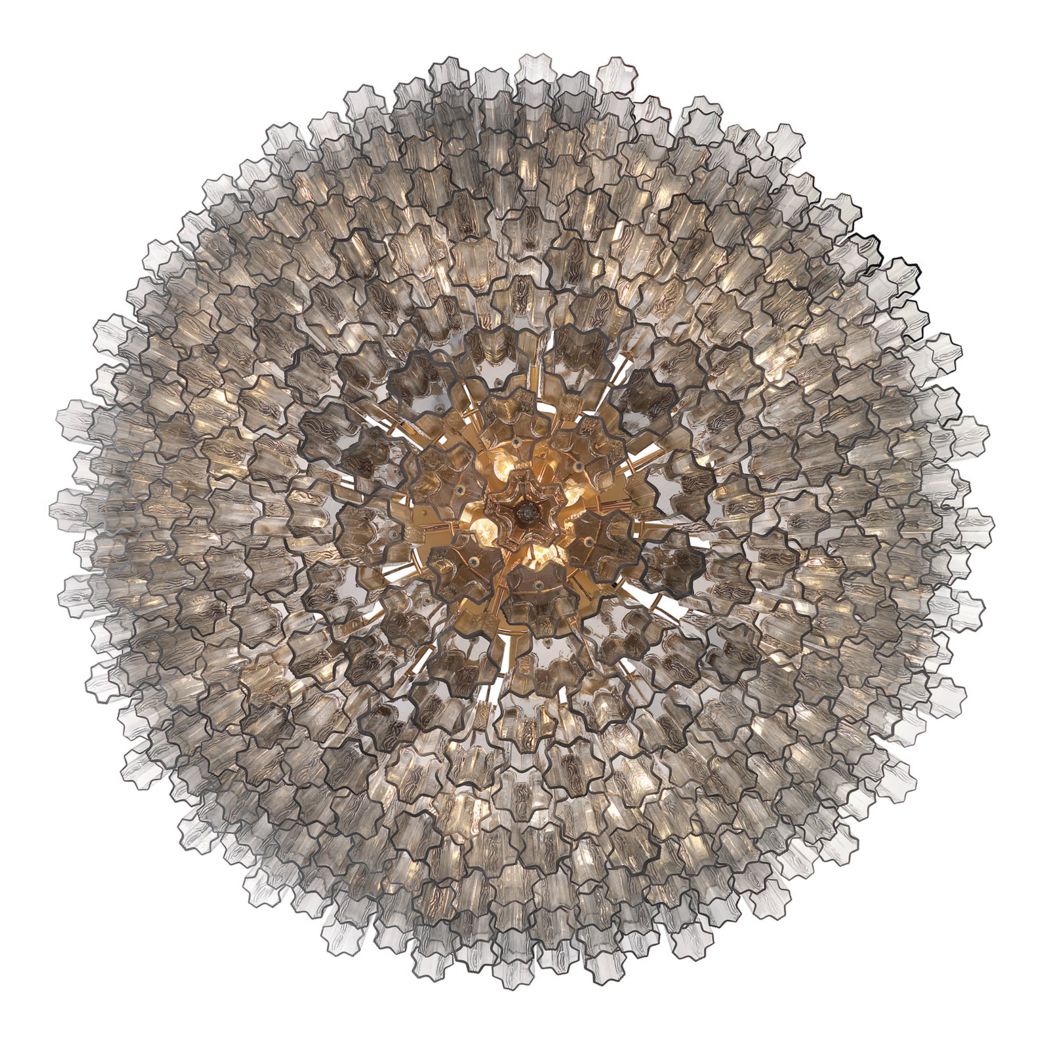 Addis 62'' Aged Brass Chandelier Gray 62"W x 40"H x 62"D