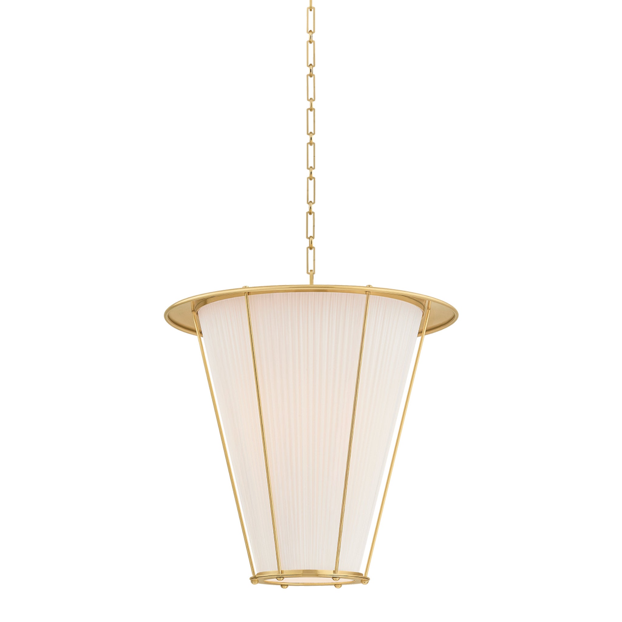 Ellsworth 1-Light Lantern in Aged Brass by Augusta Hoffman 22W x 23.75H