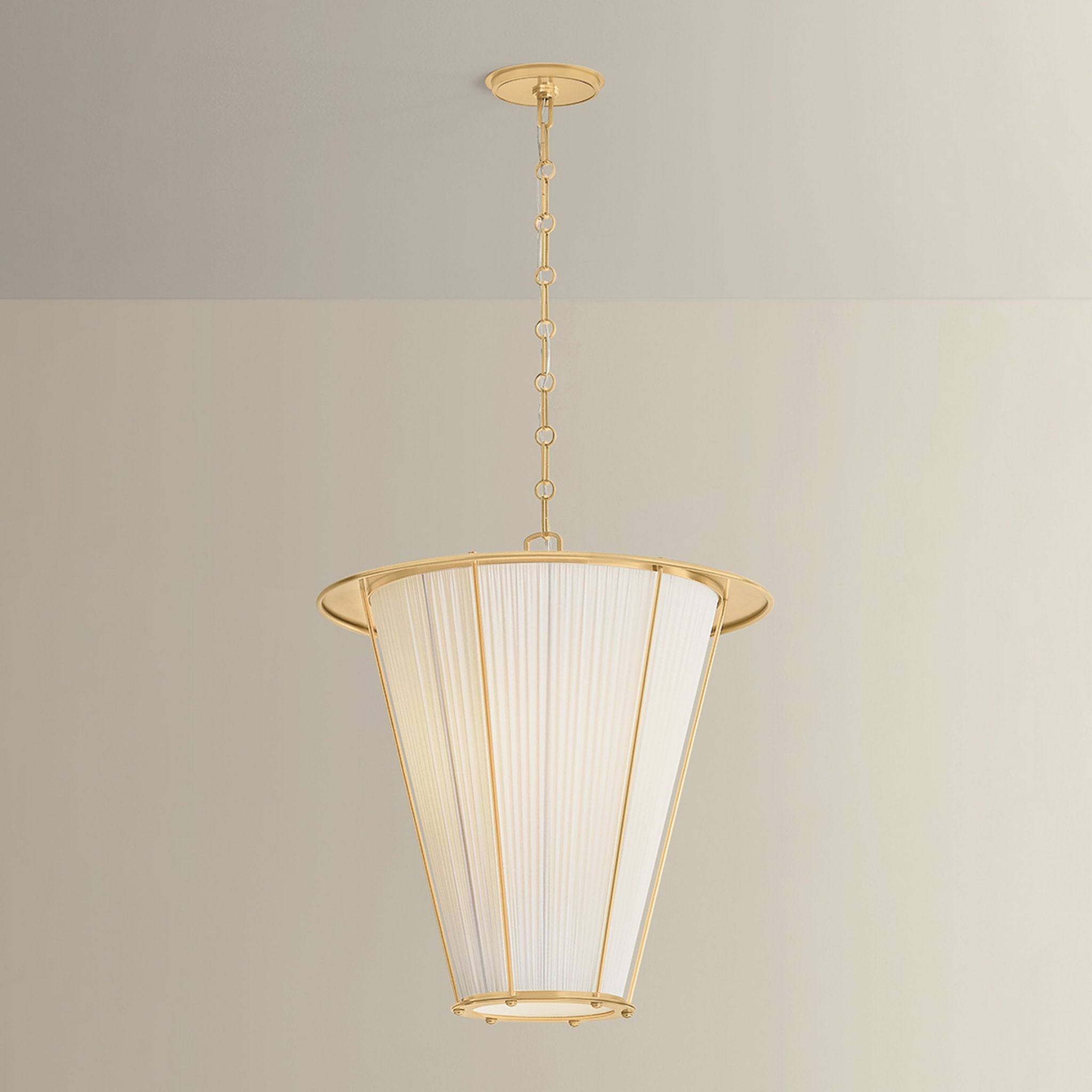 Ellsworth 1-Light Lantern in Aged Brass by Augusta Hoffman 22W x 23.75H