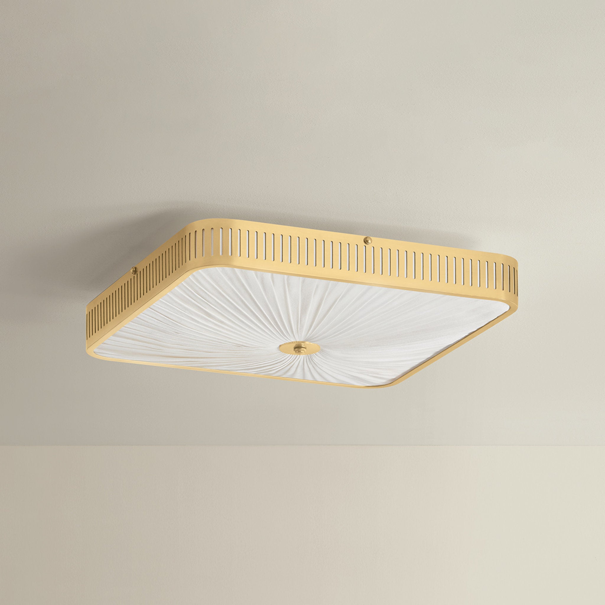 Henri 6-Light Semi Flush in Aged Brass by Augusta Hoffman 20.5L x 20.5W x 5H
