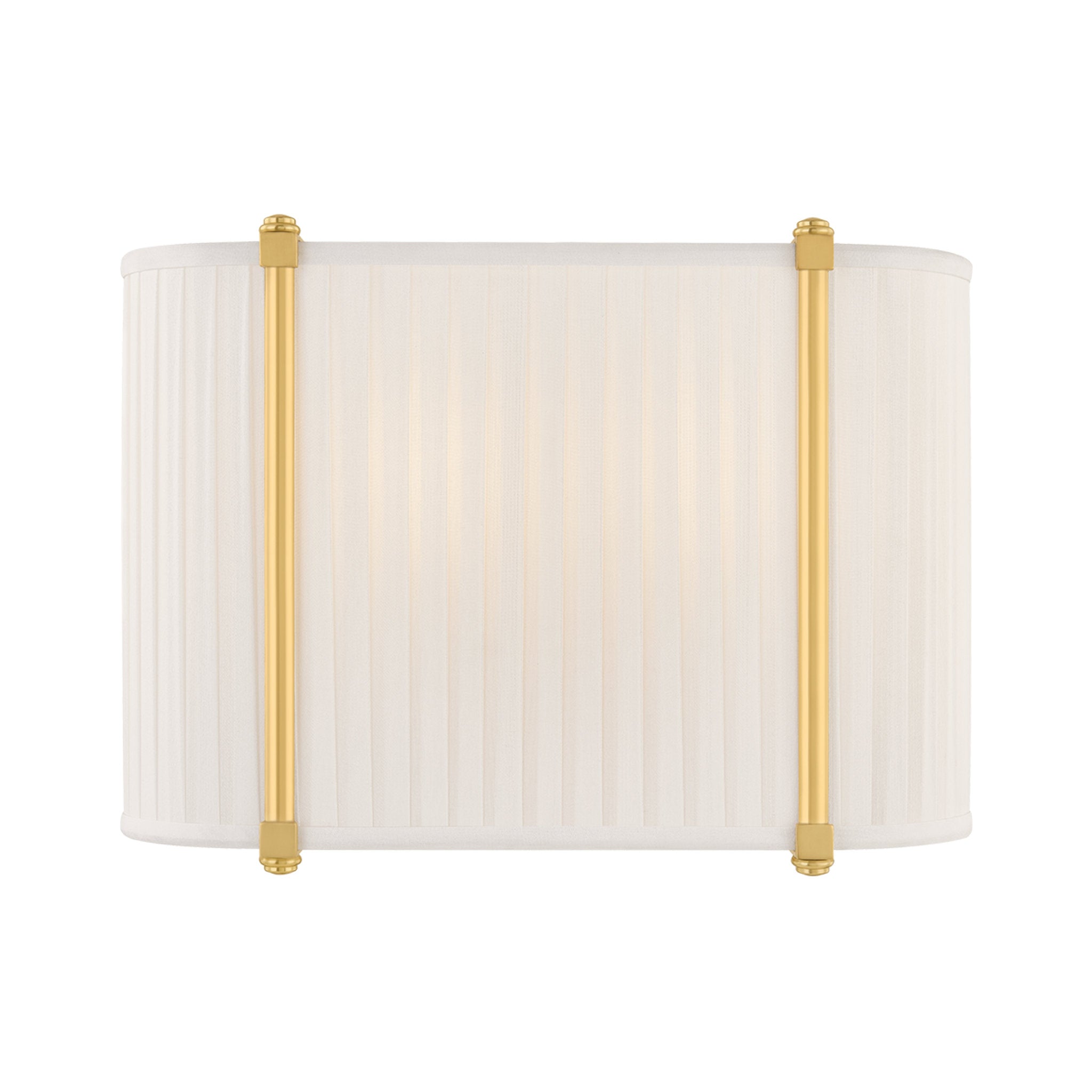 Cornell 2-Light Wall Sconce in Aged Brass by Augusta Hoffman 12W x 8.75H