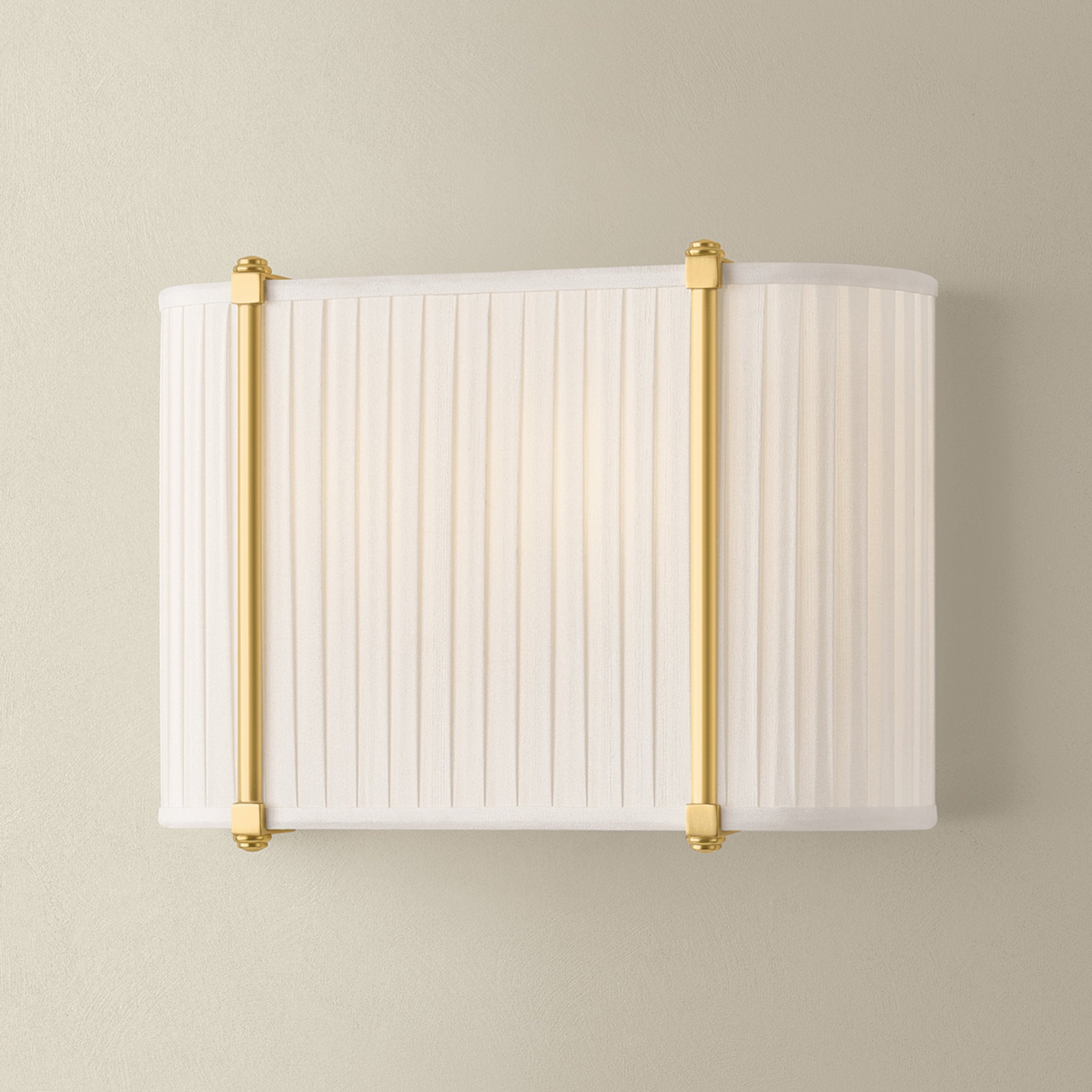 Cornell 2-Light Wall Sconce in Aged Brass by Augusta Hoffman 12W x 8.75H
