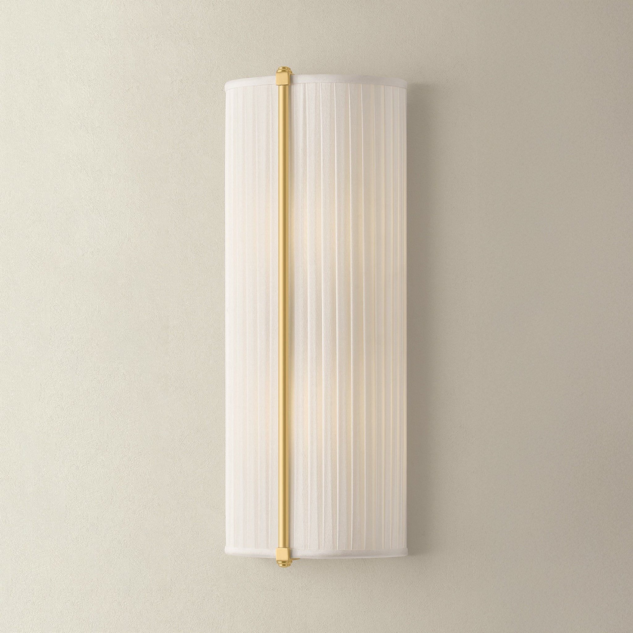 Cornell 2-Light Wall Sconce in Aged Brass by Augusta Hoffman 6.5W x 18H