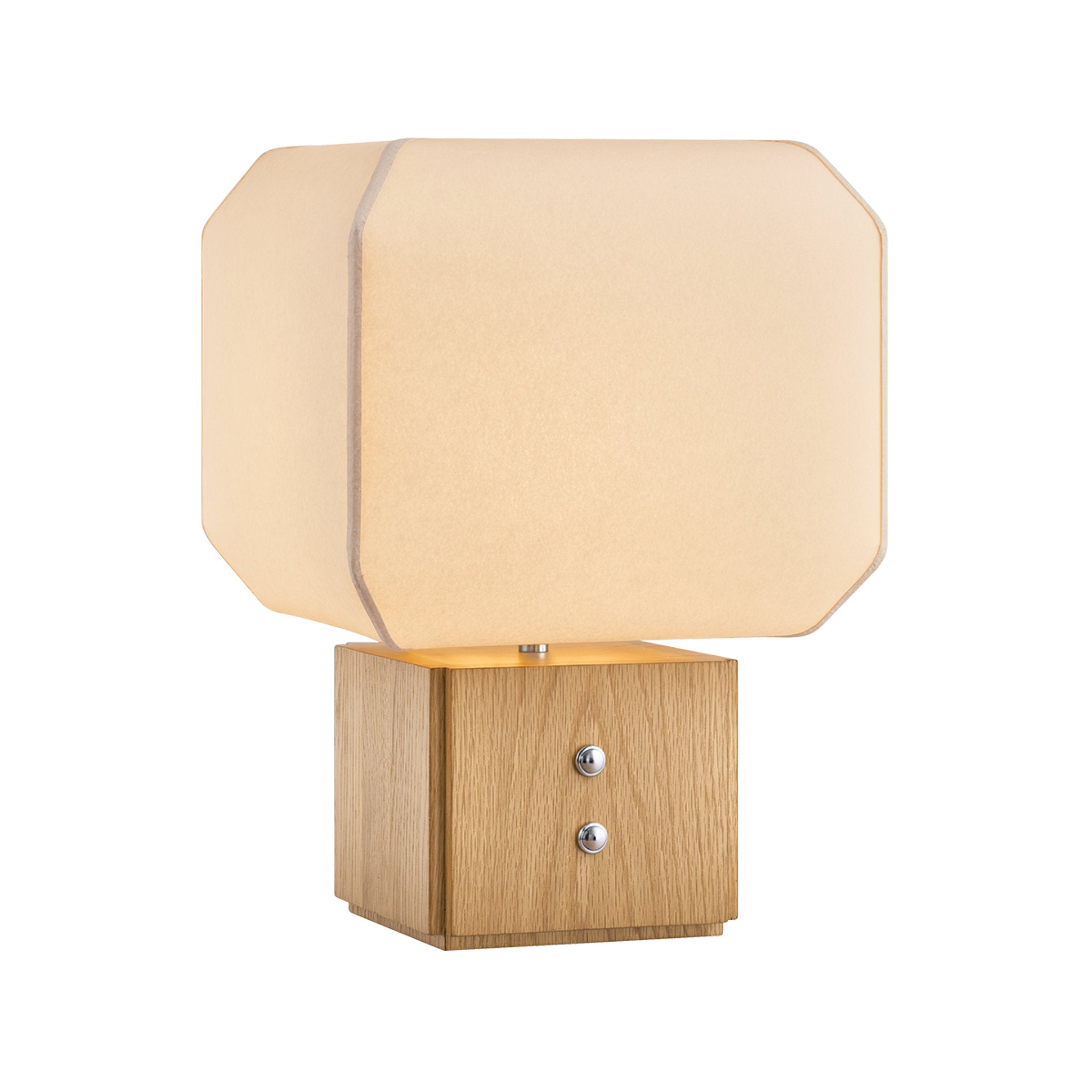 Brice 1-Light Table Lamp in Polished Nickel by Augusta Hoffman 13.5L x 13.5W x 19.5H