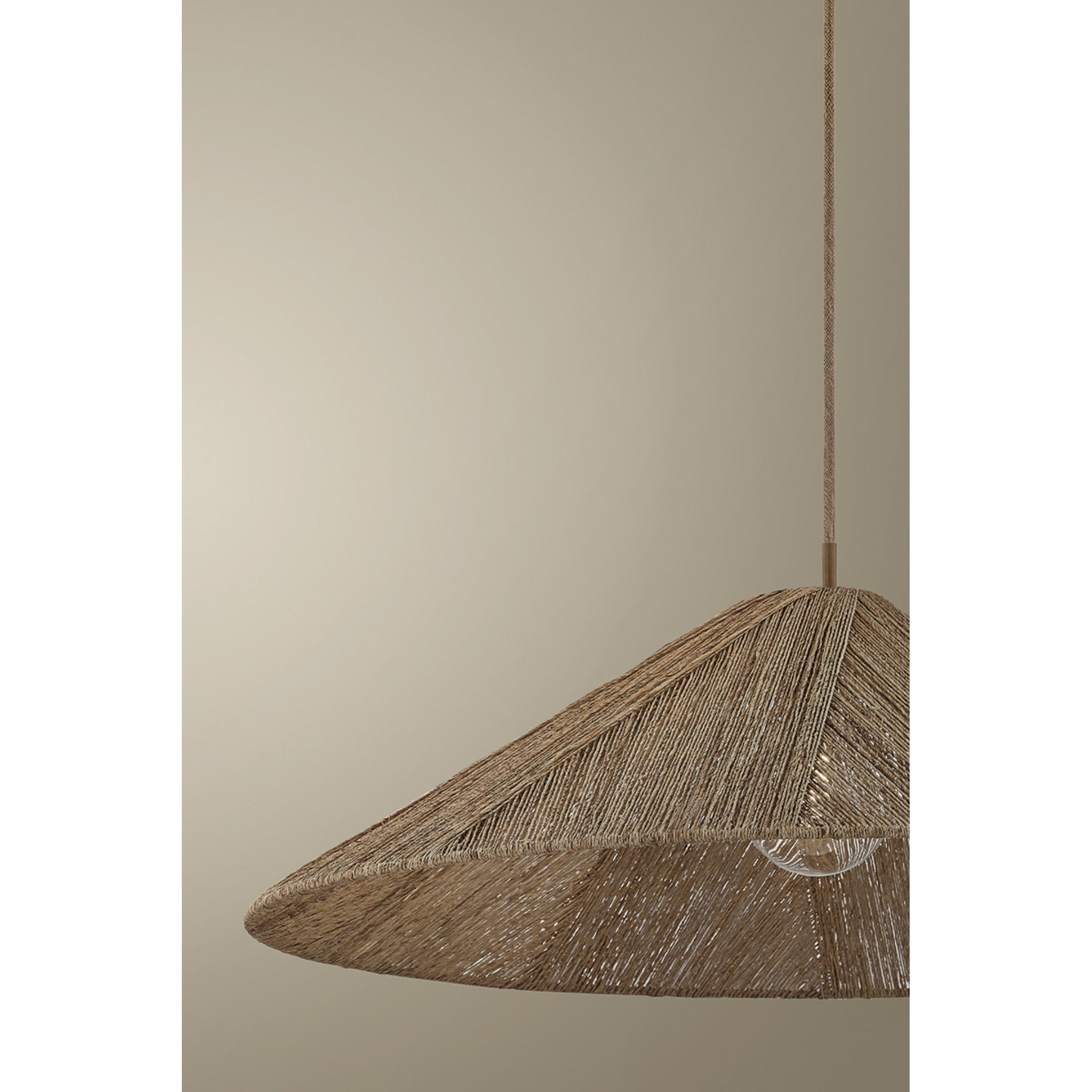 Ahrens 1-Light Pendant in Patina Brass 36W x 12.75H