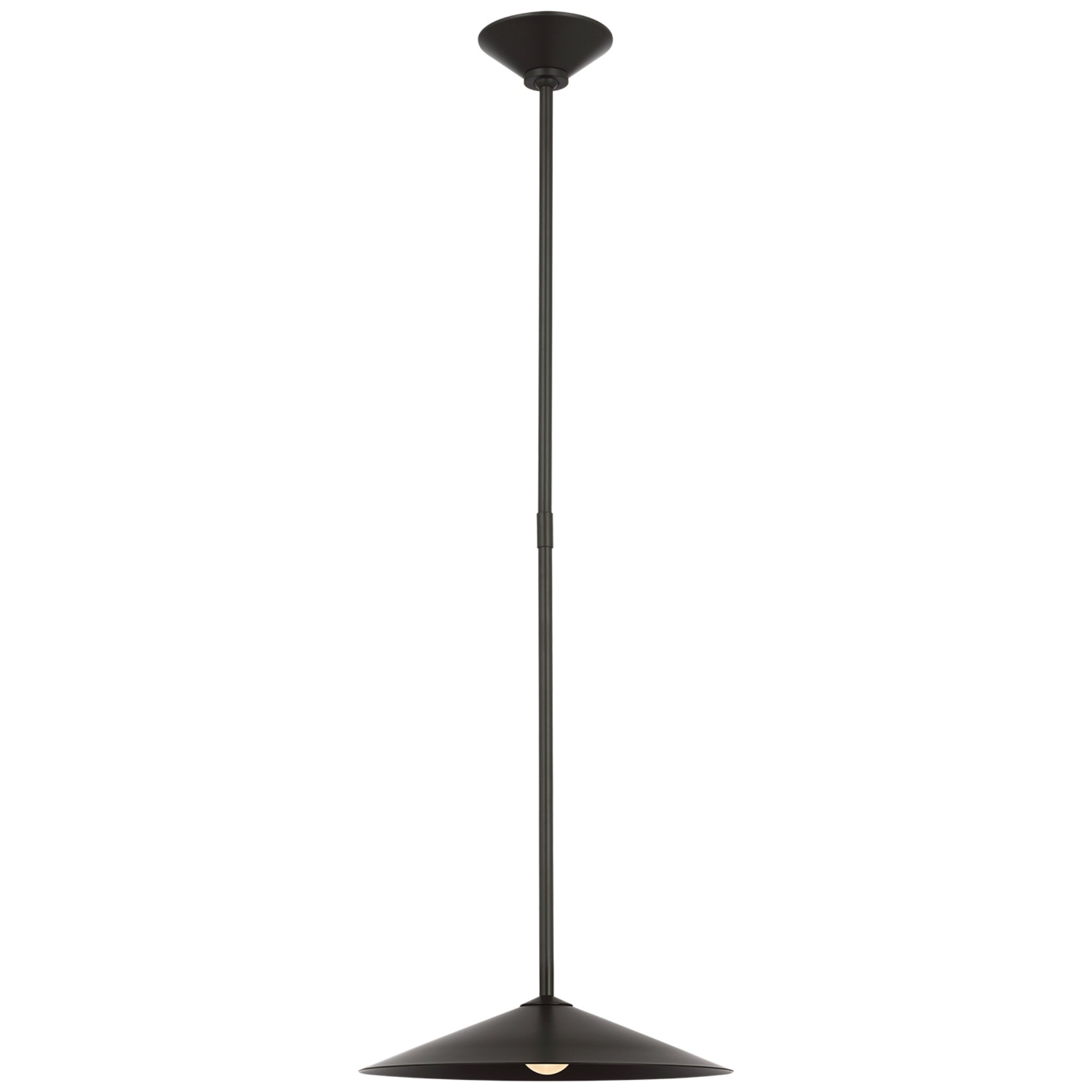 Amber Lewis Ponce 13" Pendant in Modern Iron with Modern Iron Shade Ceiling Light W13"