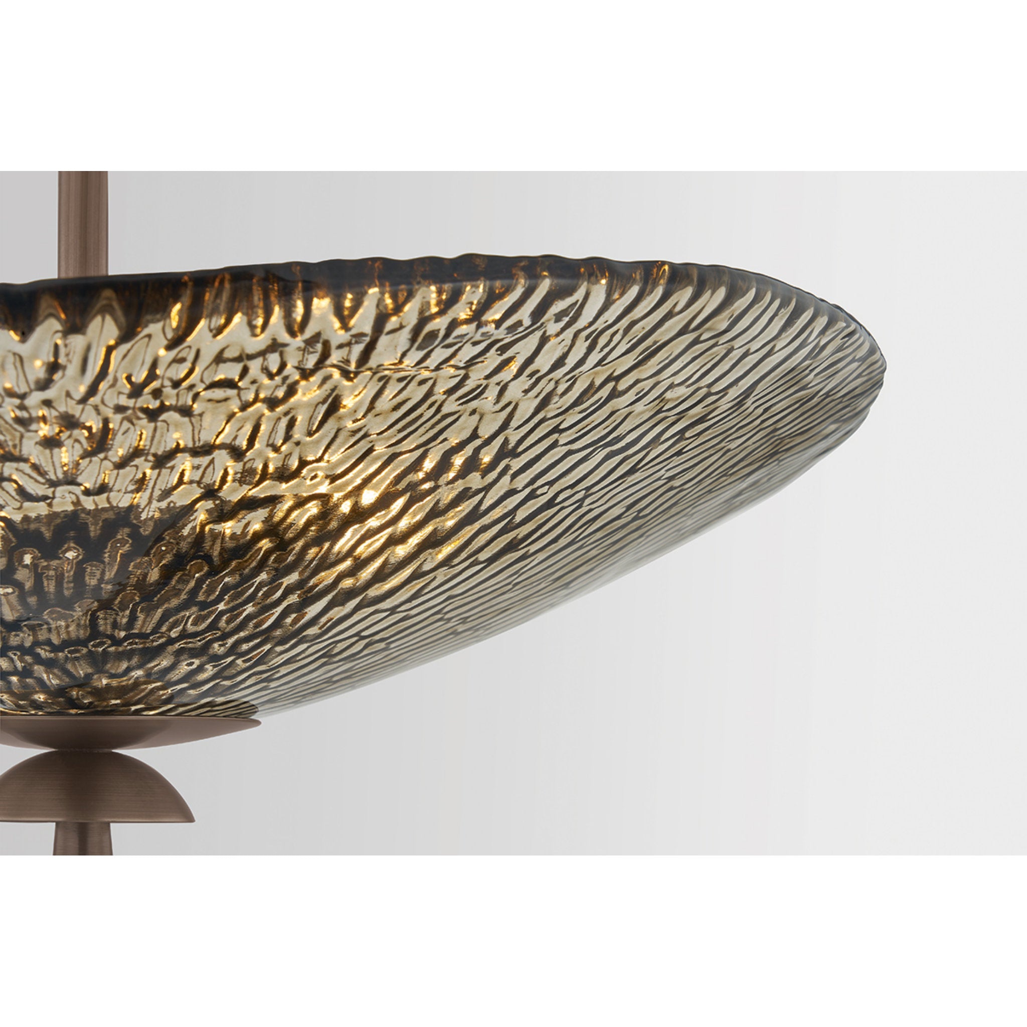 Alba 3-Light Semi Flush in Old World Brass by Moniomi 20W x 11H