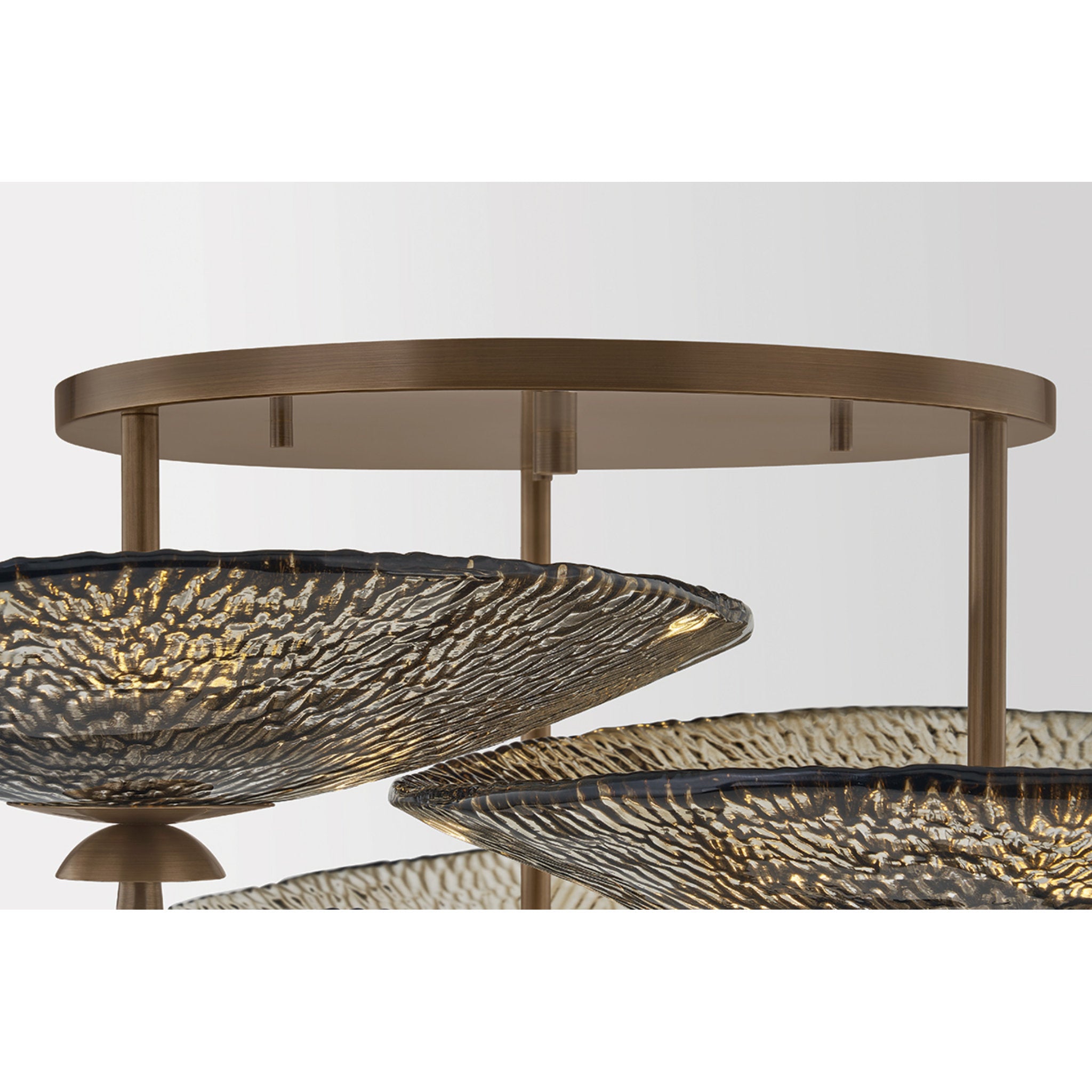 Alba 9-Light Semi Flush in Old World Brass by Moniomi 36.25W x 14H