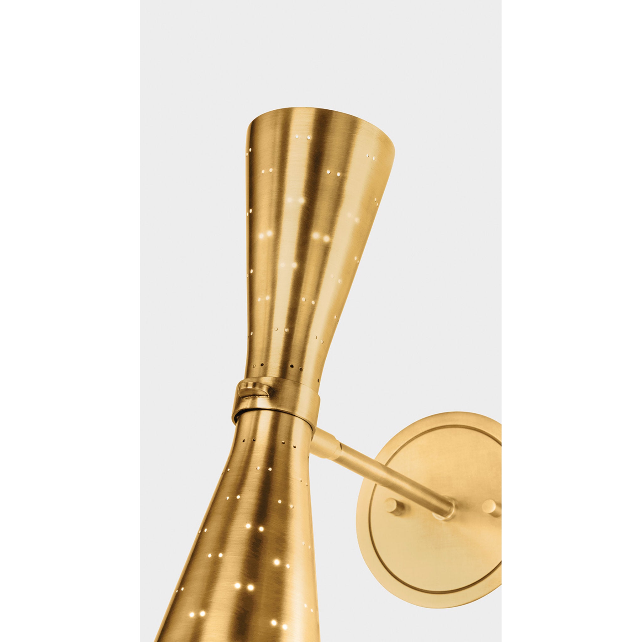 Allanton 2-Light Wall Sconce in Aged Brass 5.25W x 17.5H