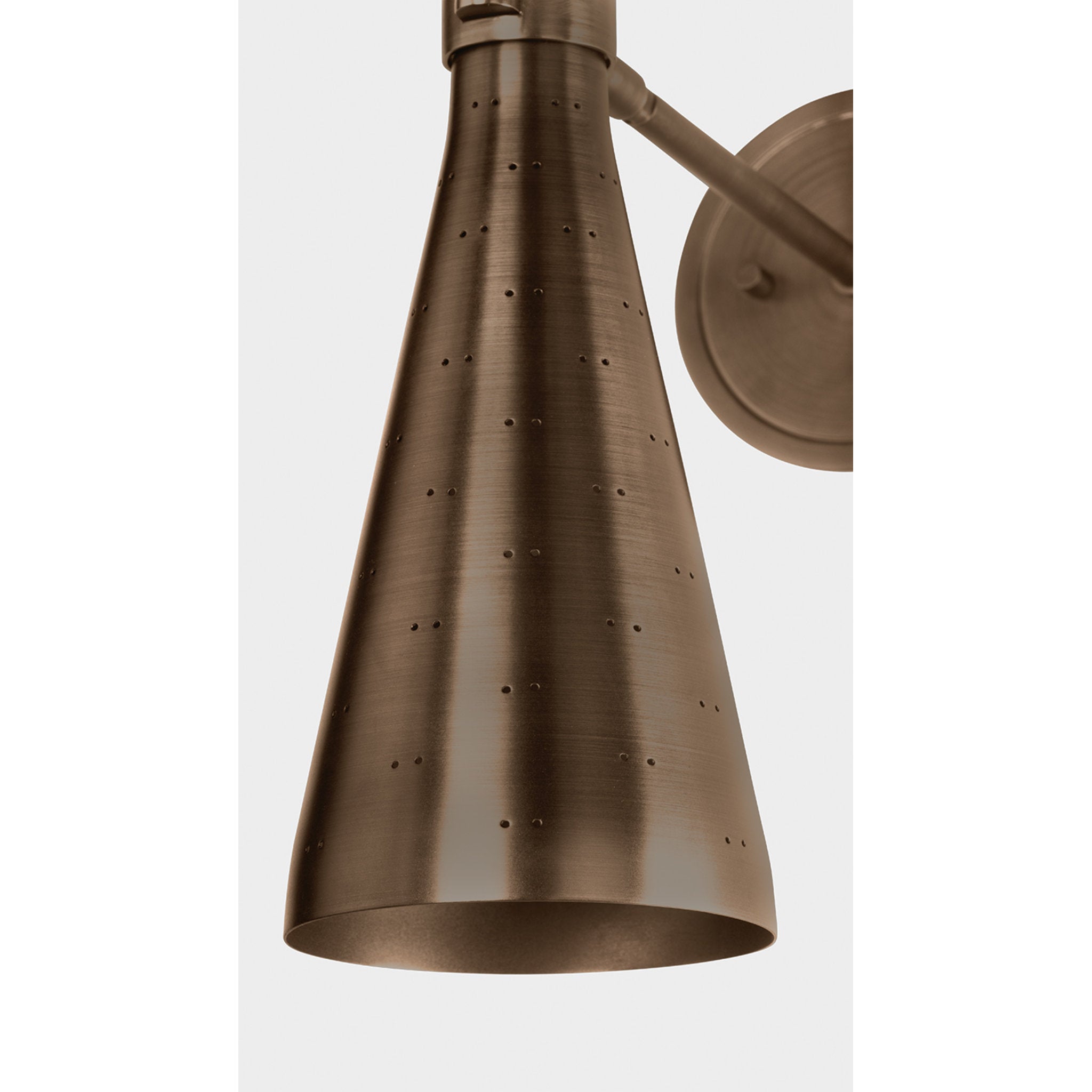 Allanton 2-Light Wall Sconce in Historic Bronze 5.25W x 17.5H