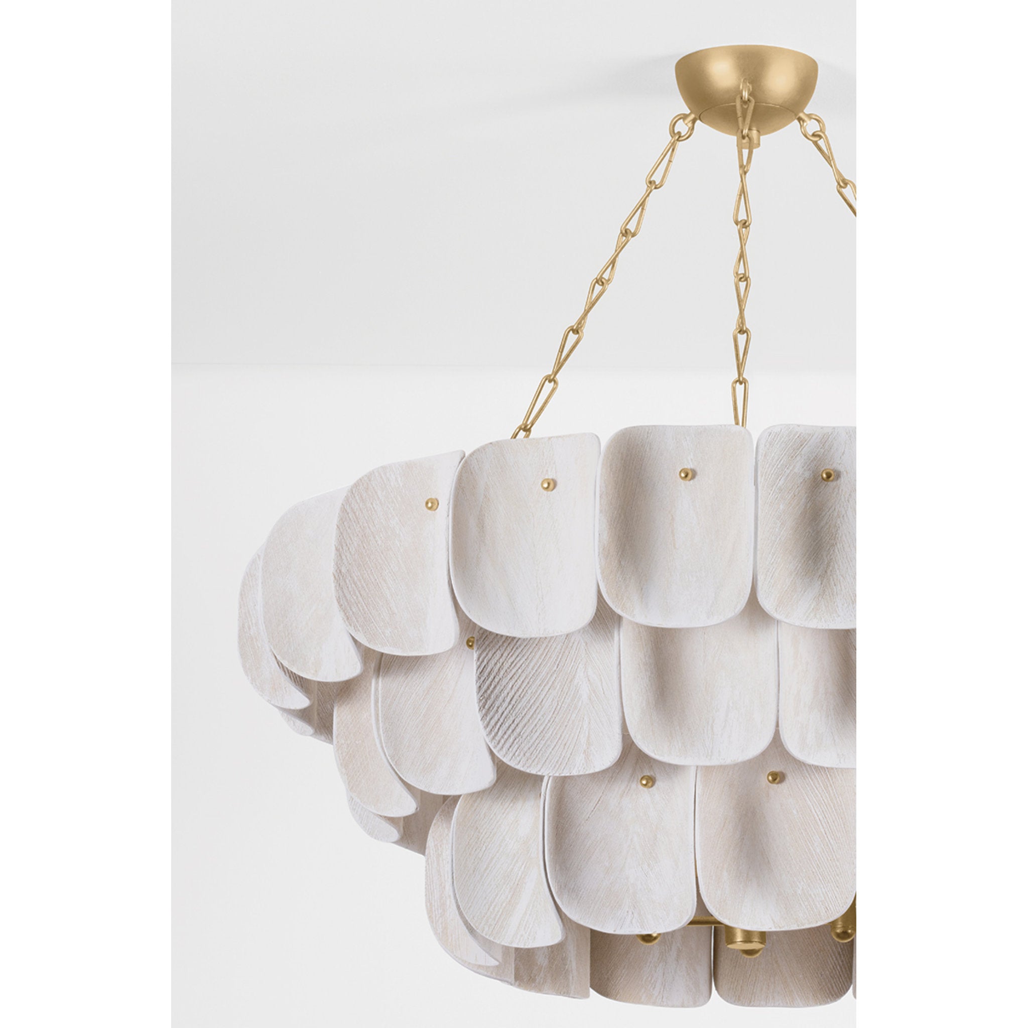 Amalfi 16-Light Chandelier in Vintage Gold Leaf 41W x 18.5H