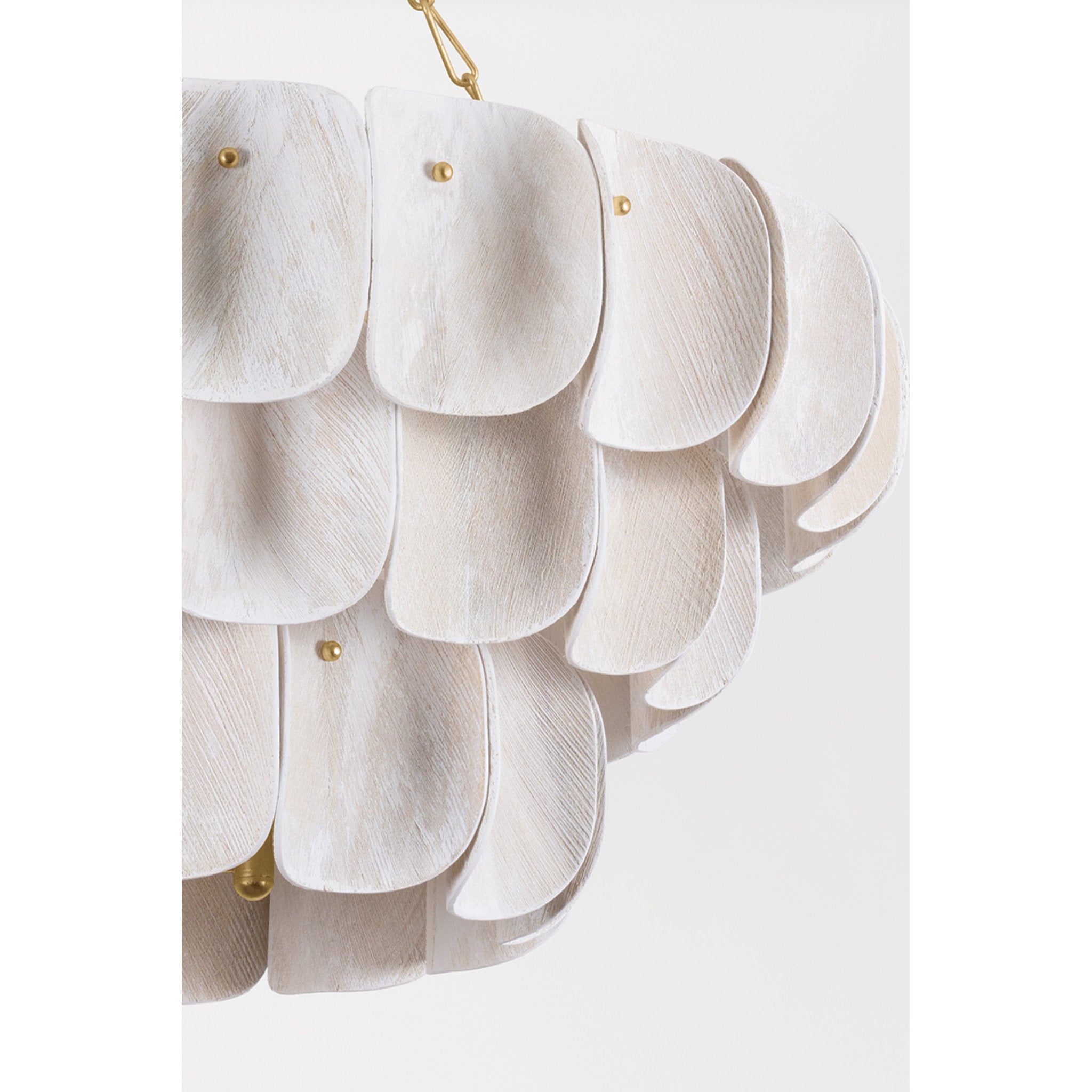 Amalfi 16-Light Chandelier in Vintage Gold Leaf 41W x 18.5H