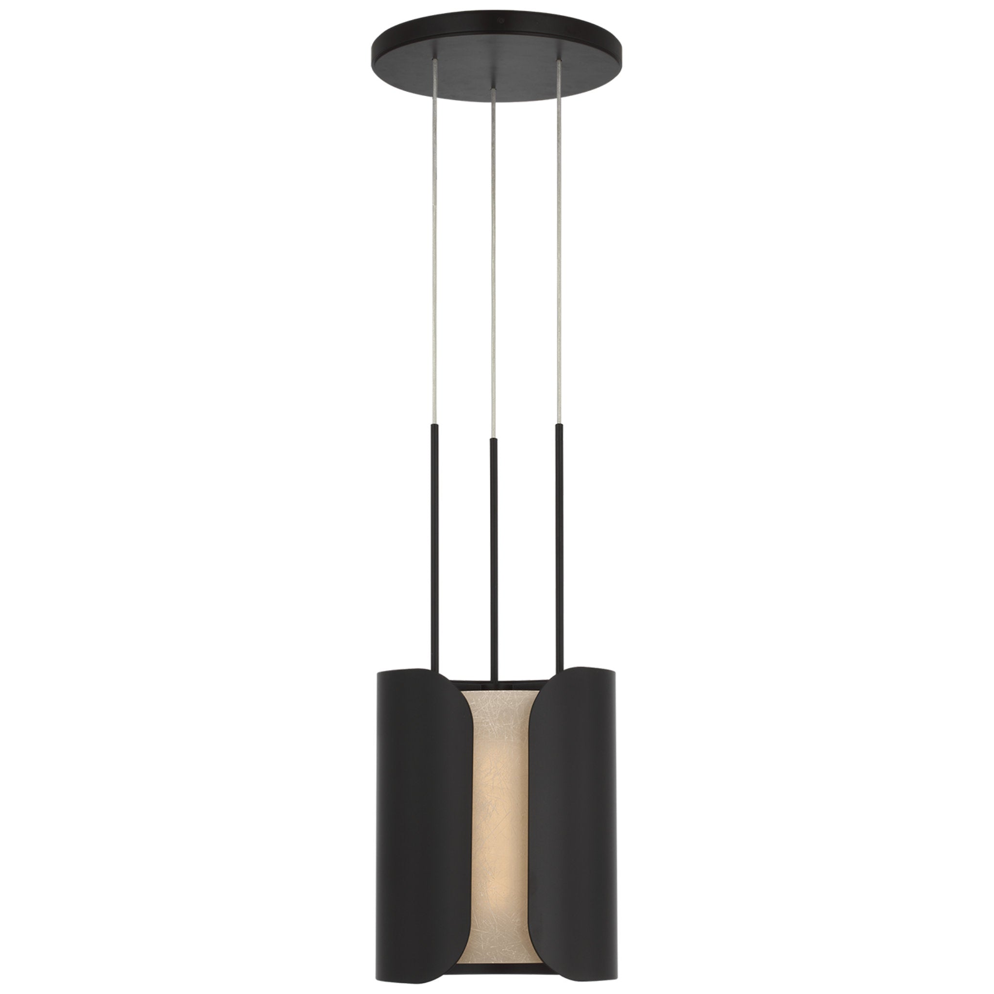 Anne-Marie Barton Armise 11" Pendant in Matte Carbon with Nova Frost Ceiling Light W11"