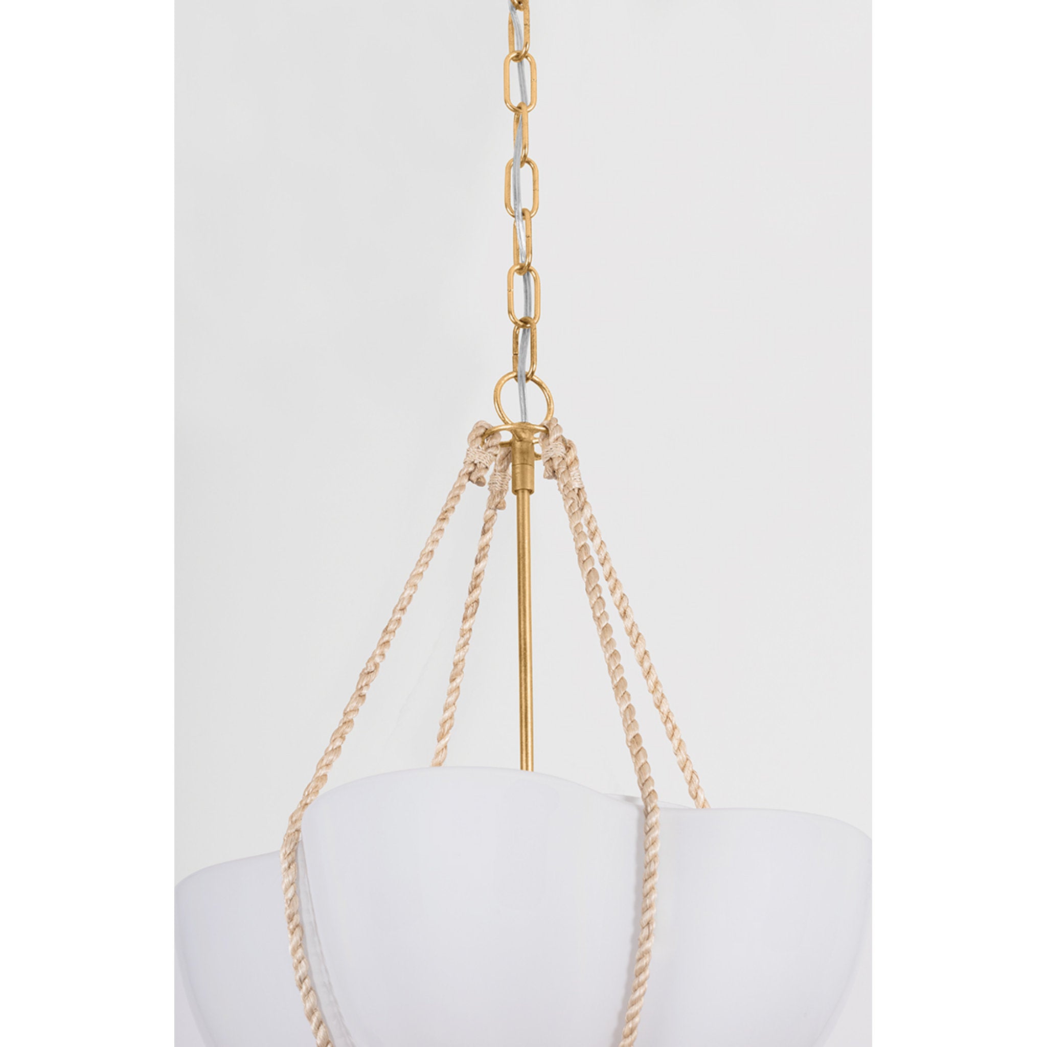 Amberley 1-Light Pendant in Vintage Gold Leaf 20W x 29.5H