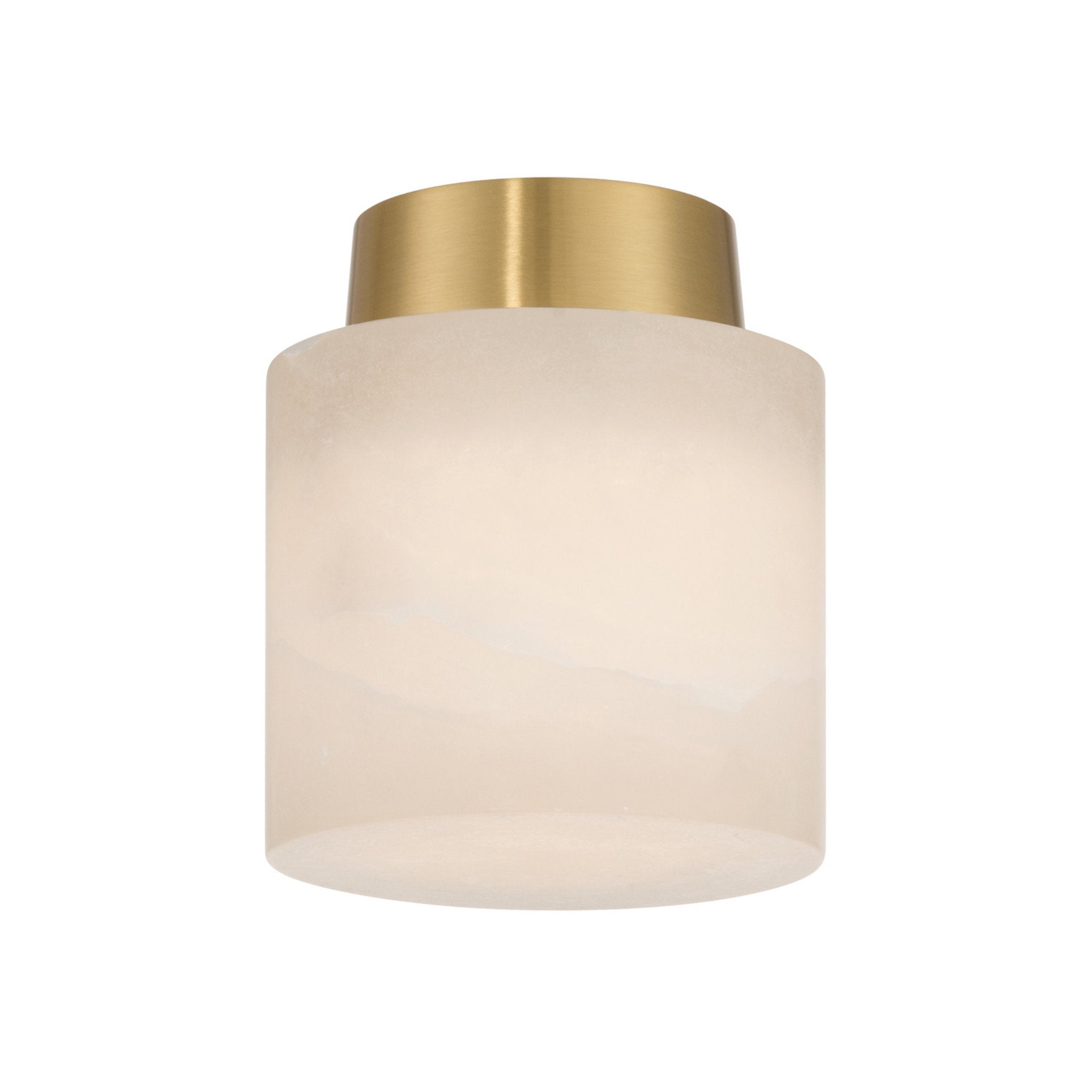 Acme 5.75'' Aged Brass Semi Flush Mount Gold 5.75"W x 6.75"H x 5.75"D