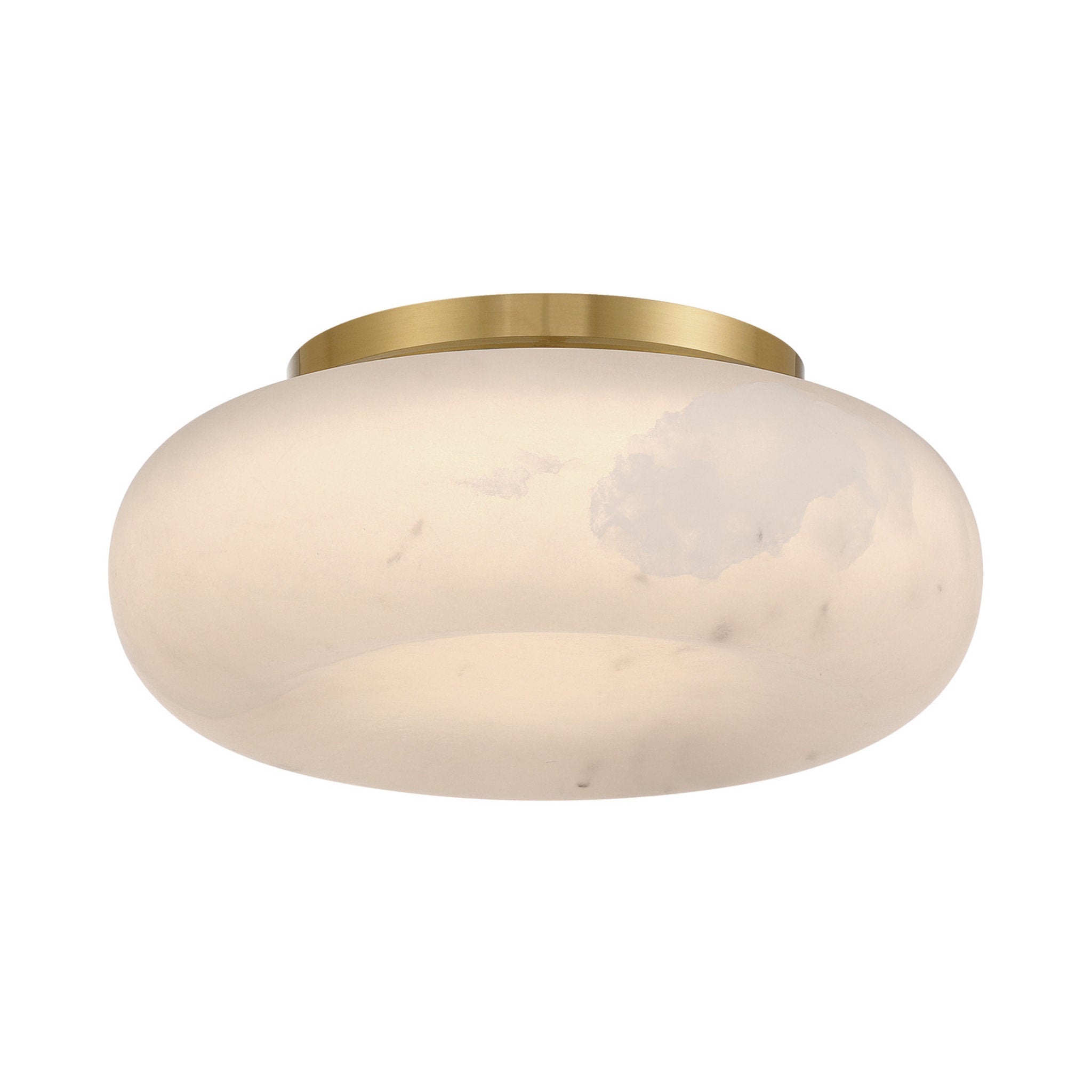 Acme 11.75'' Integrated LED Aged Brass Flush Mount Gold 11.75"W x 4.75"H x 11.75"D