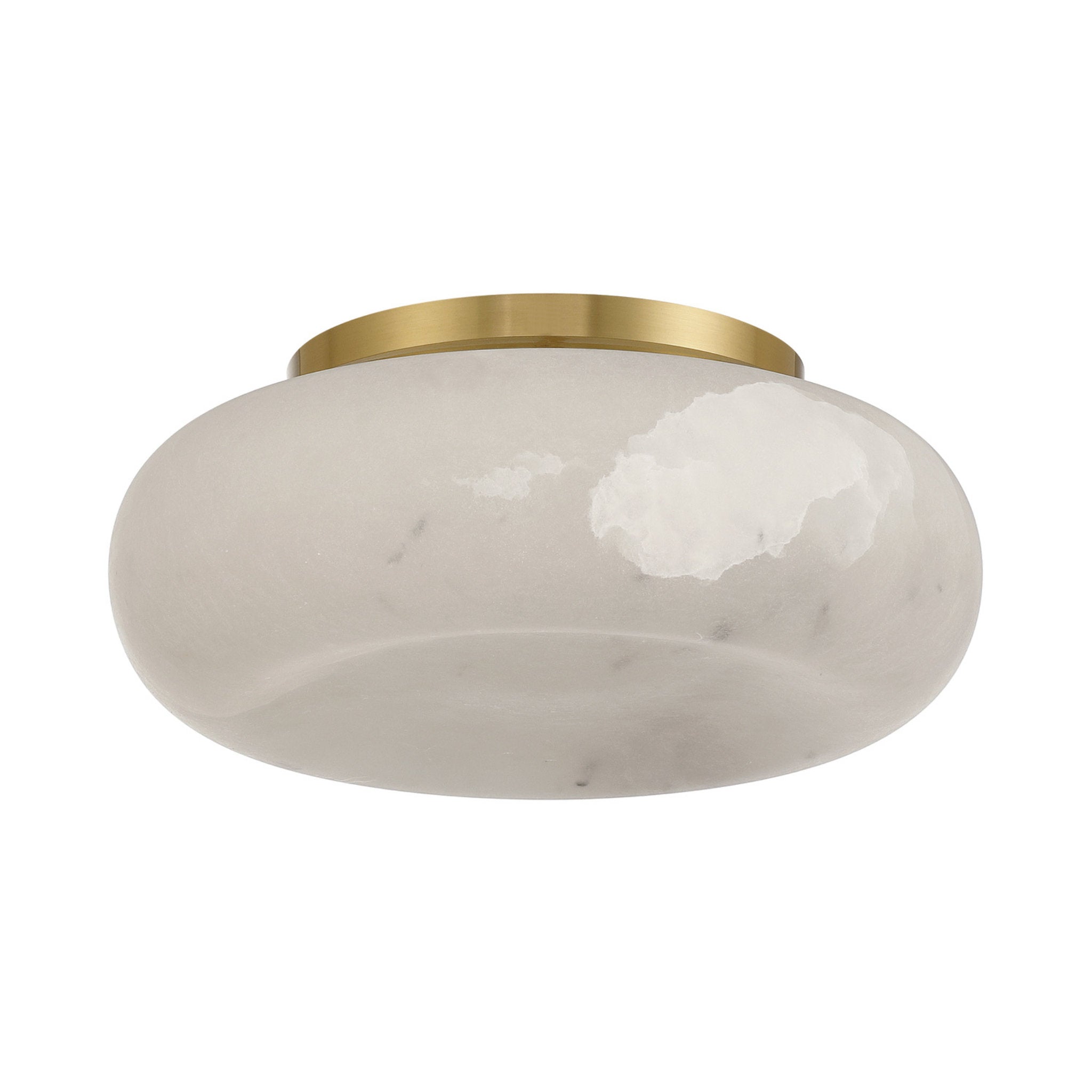Acme 11.75'' Integrated LED Aged Brass Flush Mount Gold 11.75"W x 4.75"H x 11.75"D