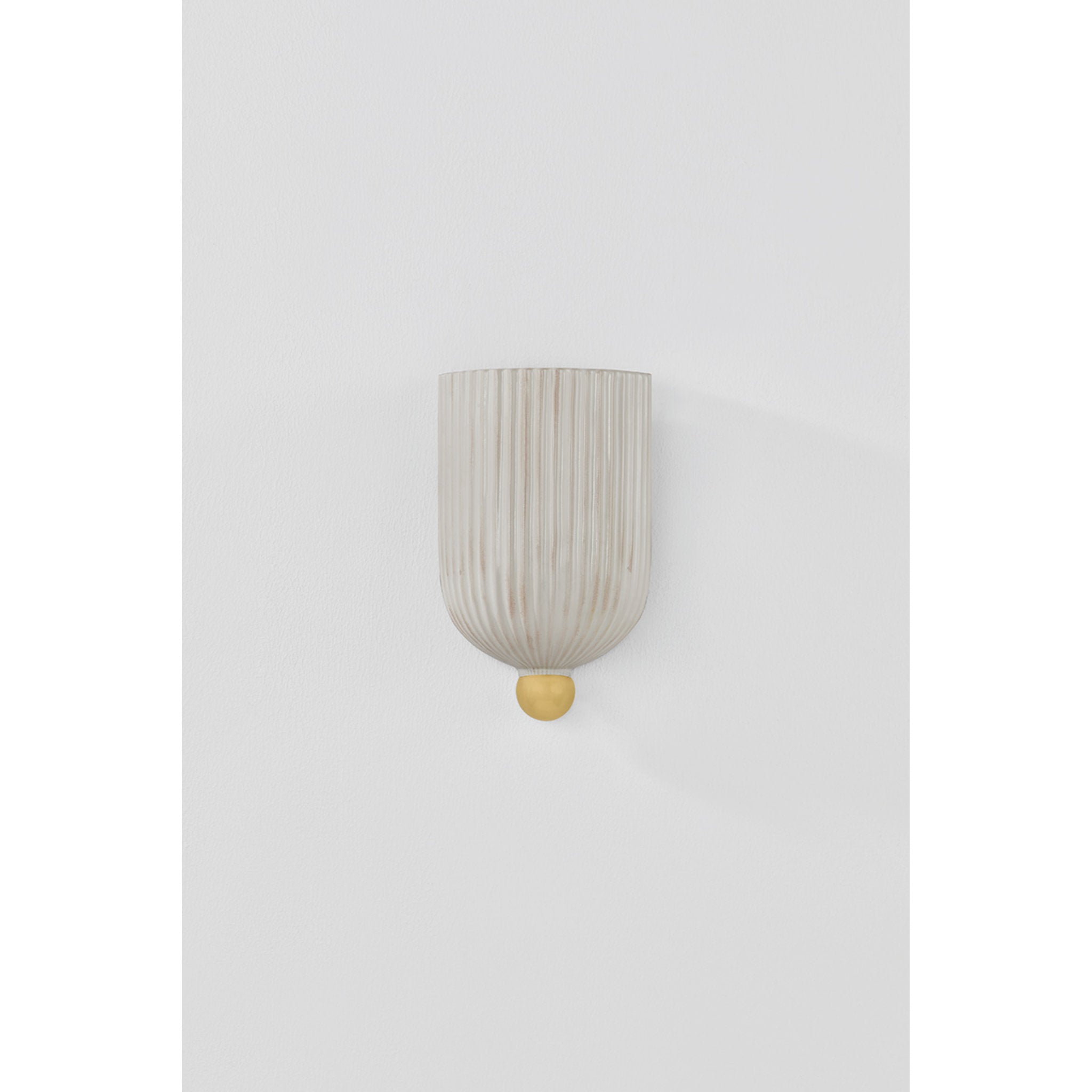 Amira 1-Light Wall Sconce in Aged Brass 6.25W x 10.25H