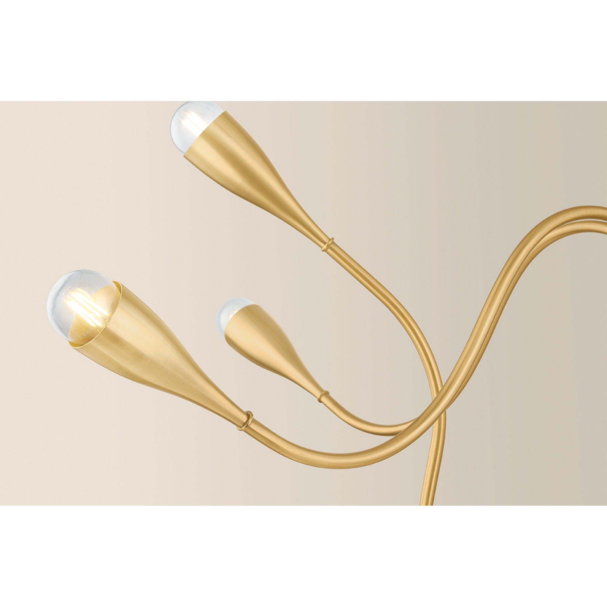 Anaise 8-Light Chandelier in Aged Brass 47.75W x 21H