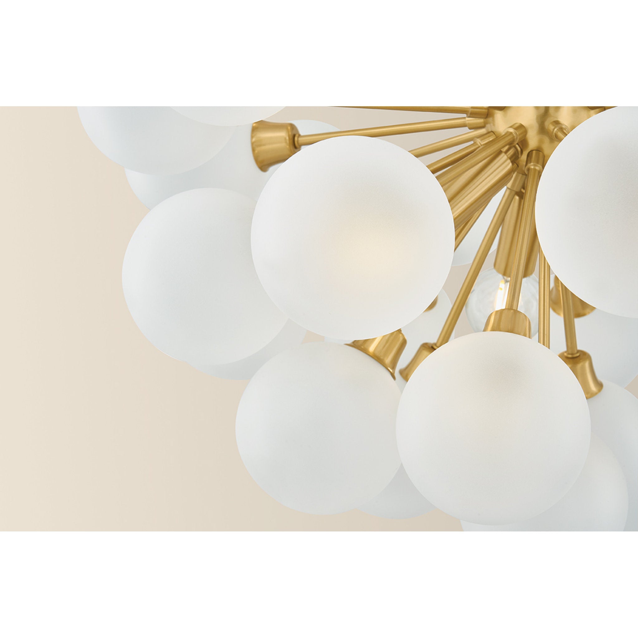 Antoneta 6-Light Chandelier in Aged Brass 20.5W x 21.25H
