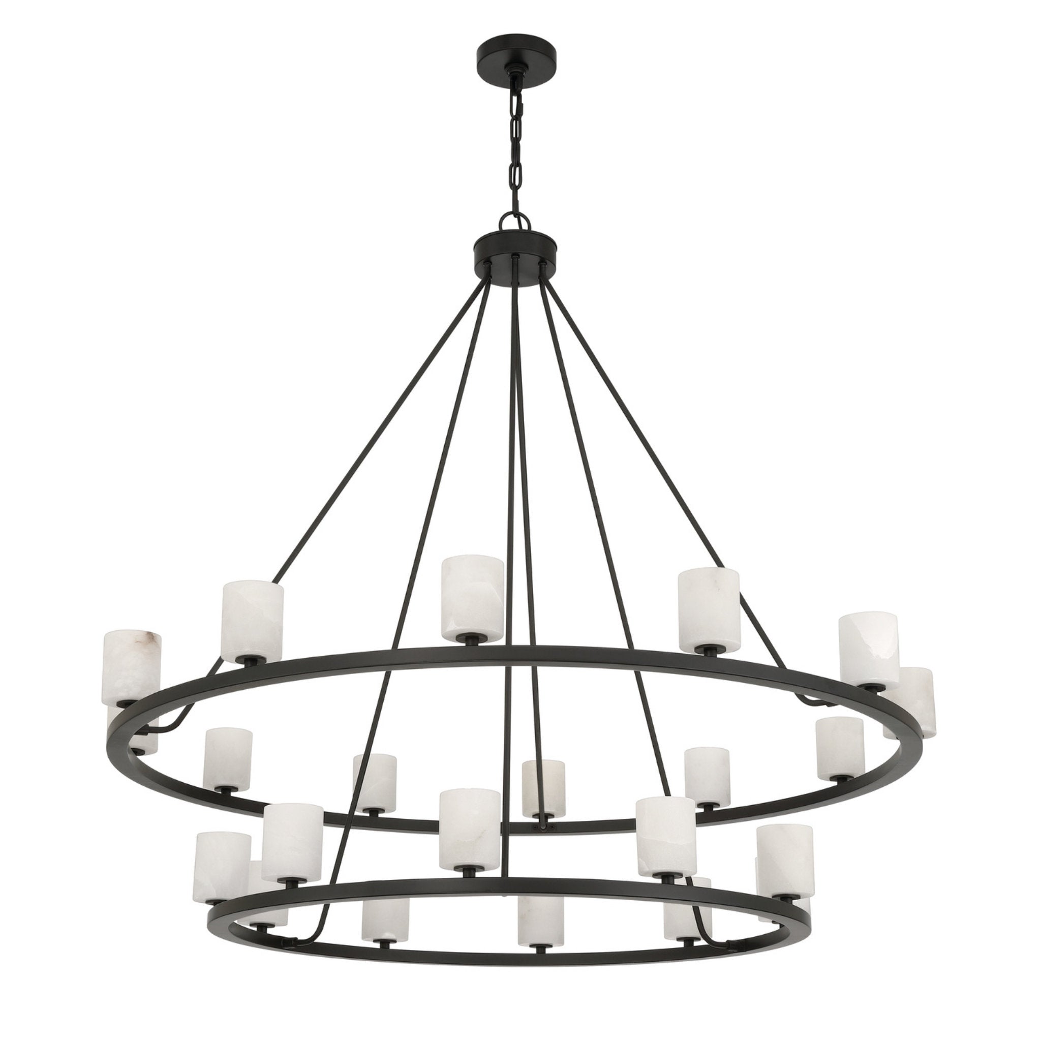 Aragon 46.75'' LED Matte Black Chandelier Black 46.75"W x 41.75"H x 46.75"D