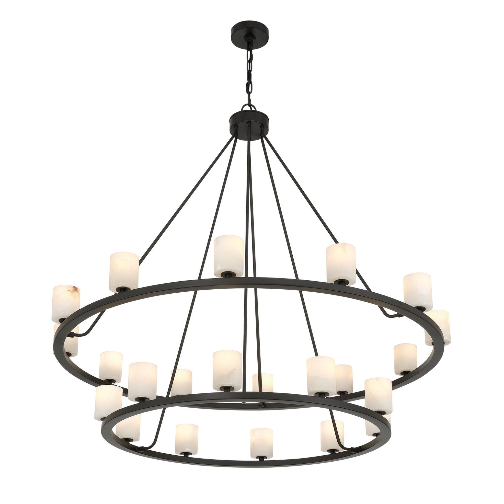 Aragon 46.75'' LED Matte Black Chandelier Black 46.75"W x 41.75"H x 46.75"D