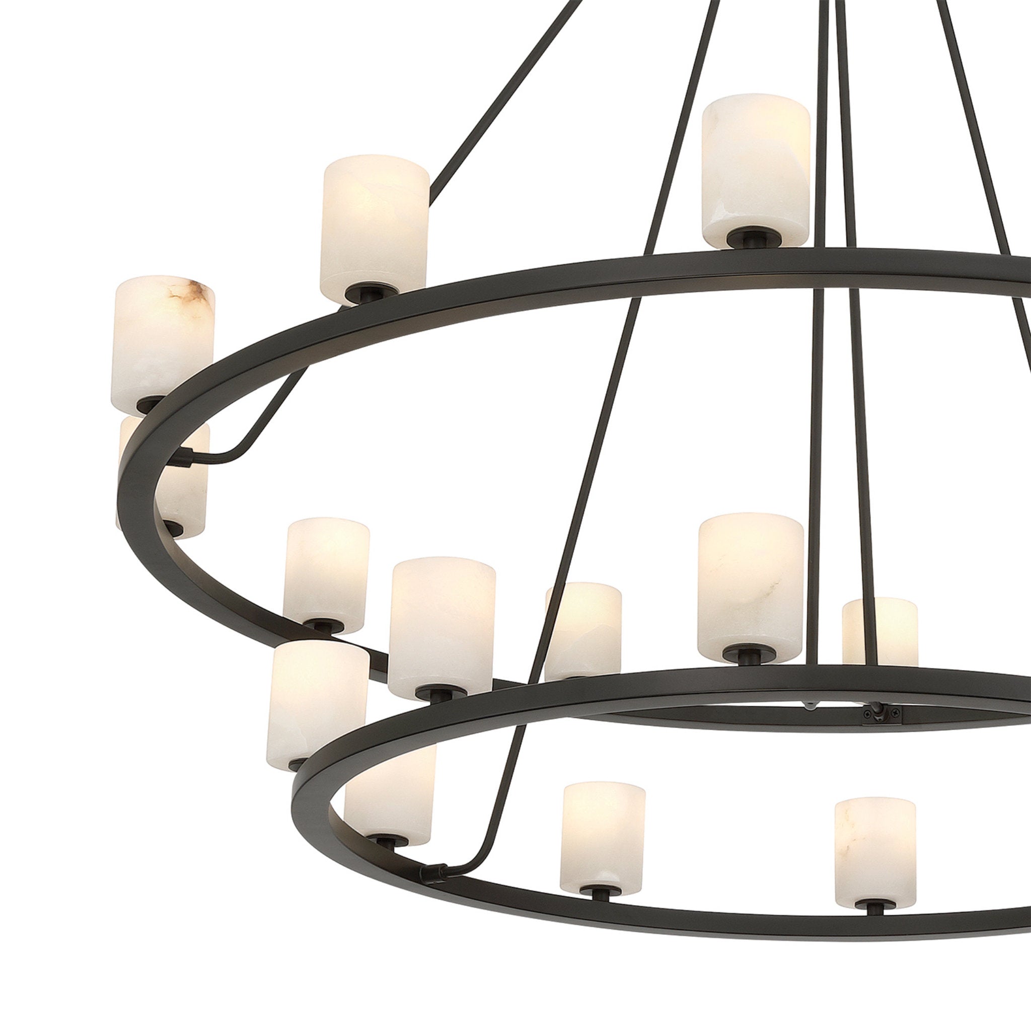 Aragon 46.75'' LED Matte Black Chandelier Black 46.75"W x 41.75"H x 46.75"D