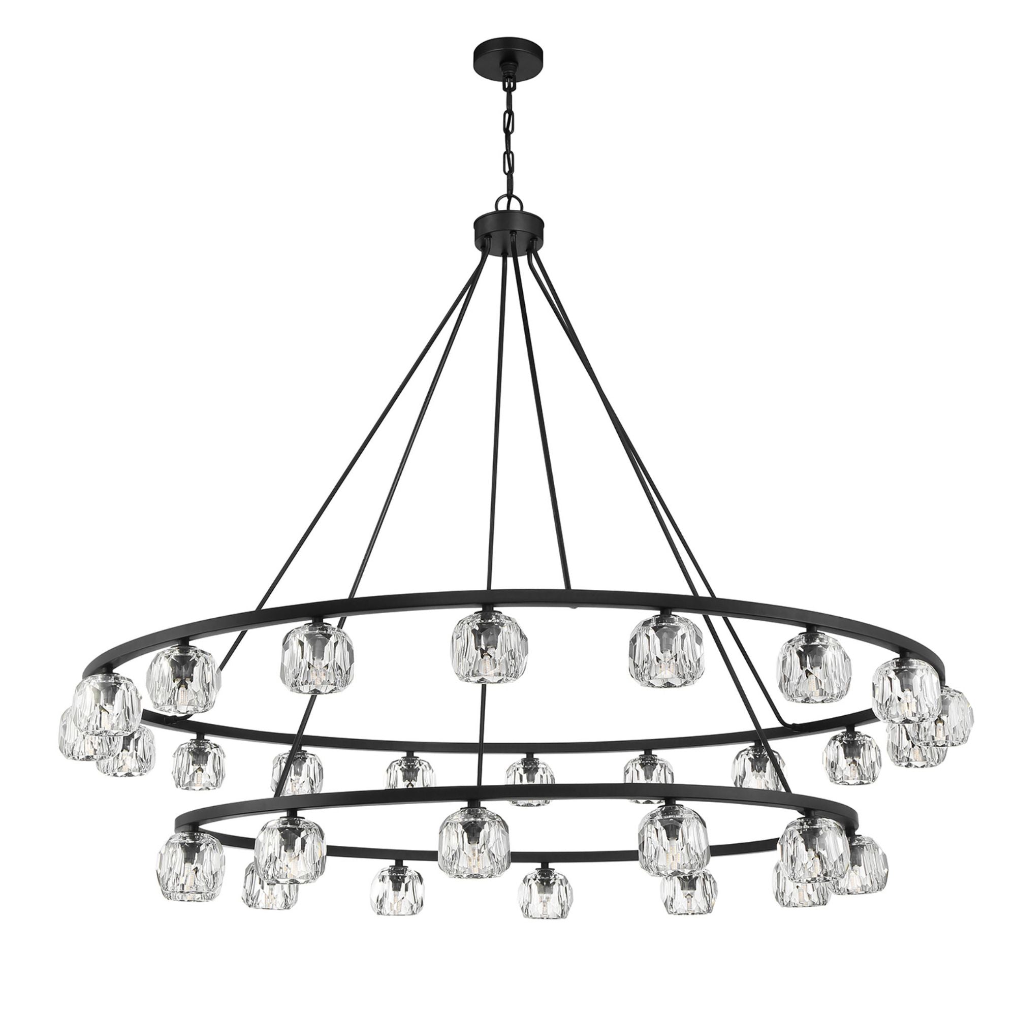 Aragon 60'' LED Matte Black Chandelier Black 60"W x 46"H x 60"D