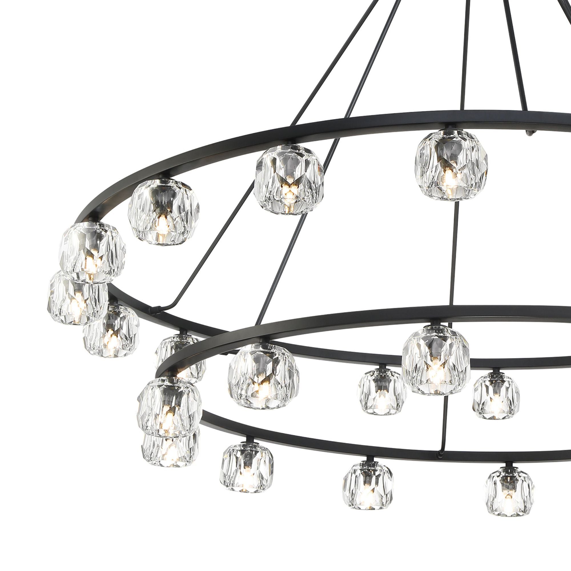 Aragon 60'' LED Matte Black Chandelier Black 60"W x 46"H x 60"D