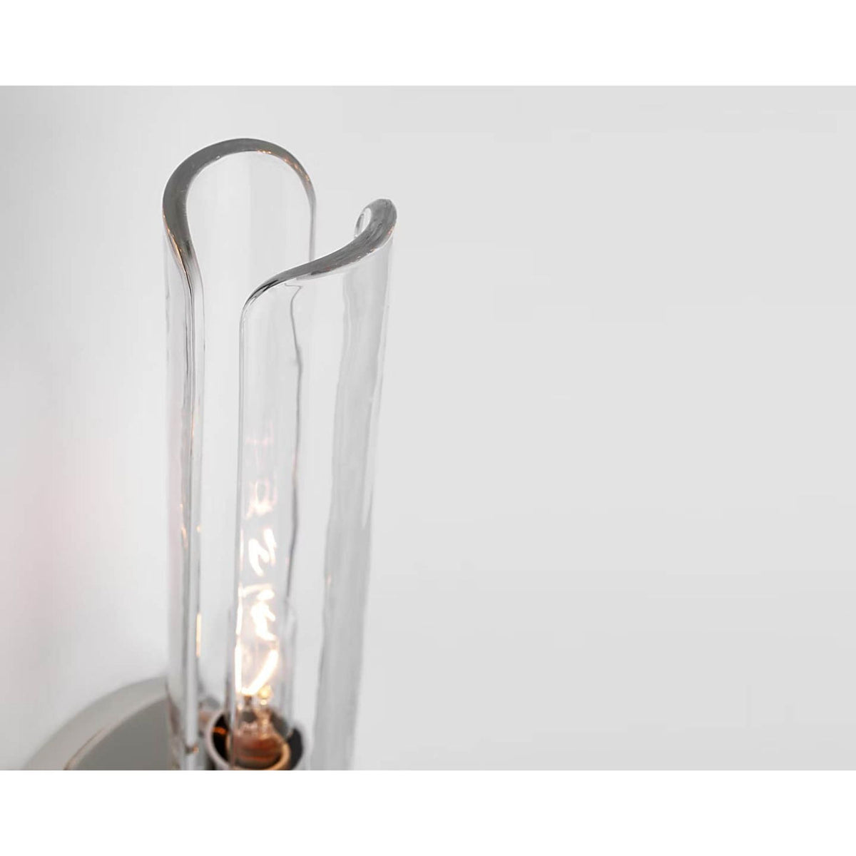 AERIN Casoria 23" Linear Sconce in Polished Nickel with Clear Glass W4.75" x H23.5" x E4.25"