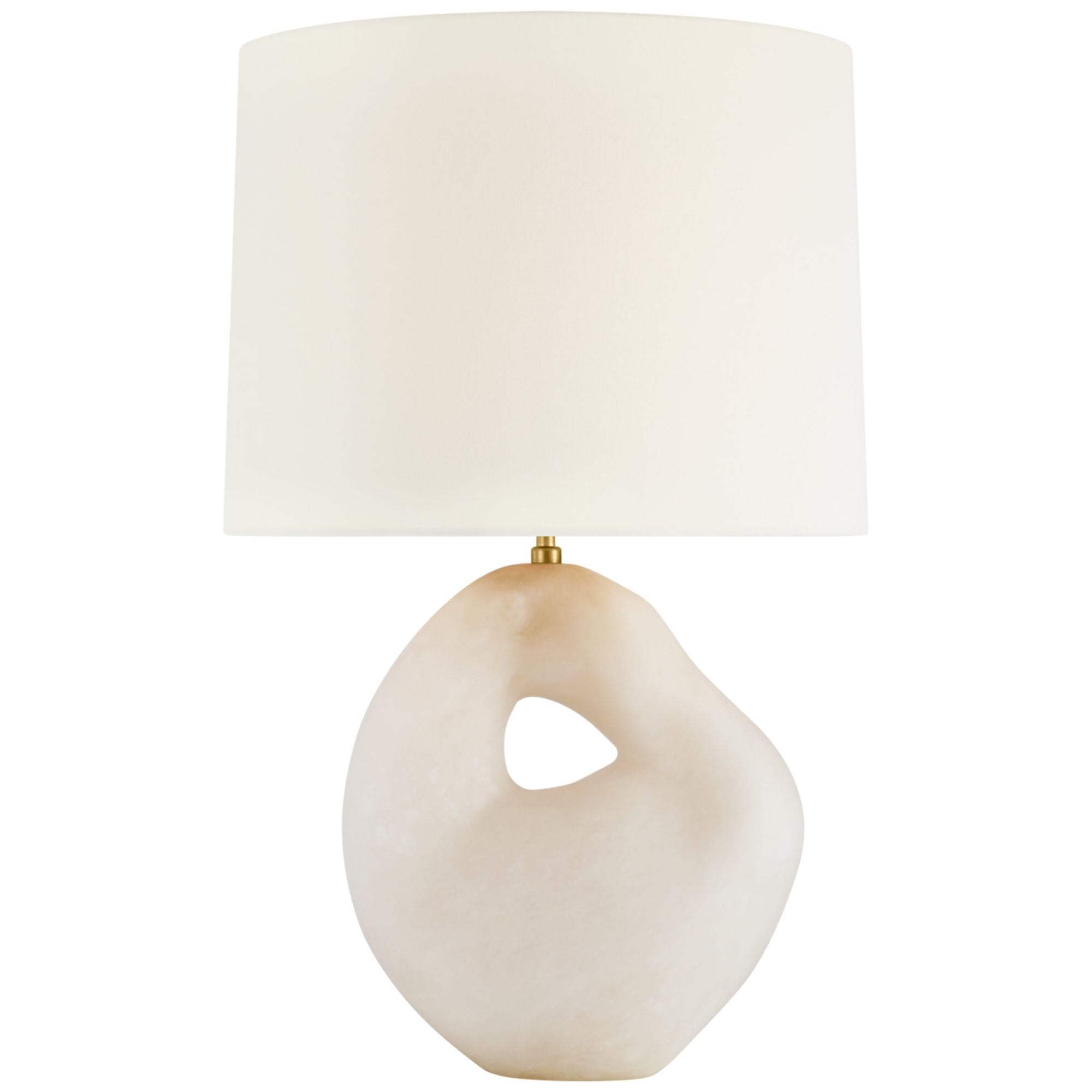 AERIN Adria 25" Cordless Table Lamp  in Alabaster with Linen Shade W15.25" x H25.25"