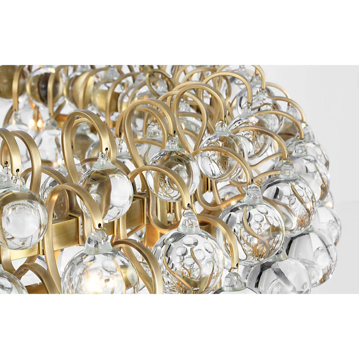 AERIN Bellvale Large Ring Chandelier in Hand-Rubbed Antique Brass with Crystal W36.5" x H22.25"