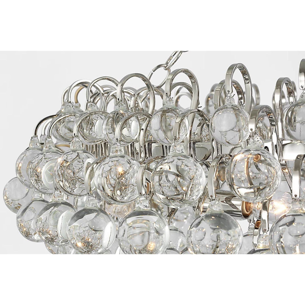 AERIN Bellvale Large Ring Chandelier in Polished Nickel with Crystal W36.5" x H22.25"