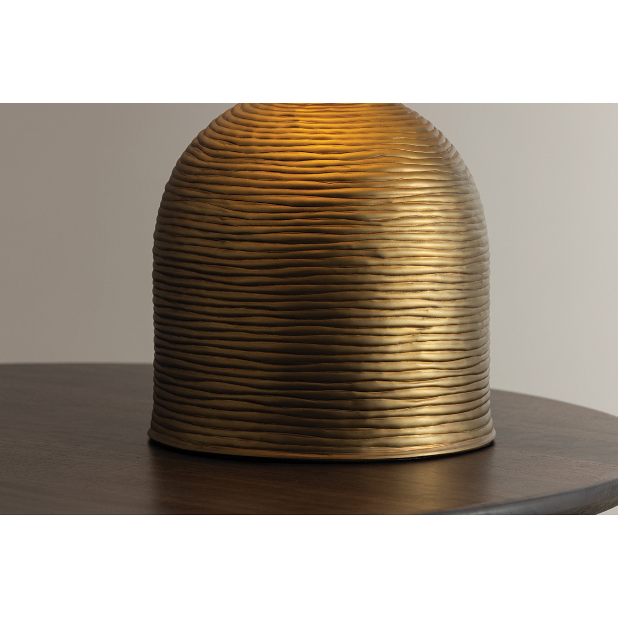 Arvin 1-Light Table Lamp in Patina Brass 19W x 20H