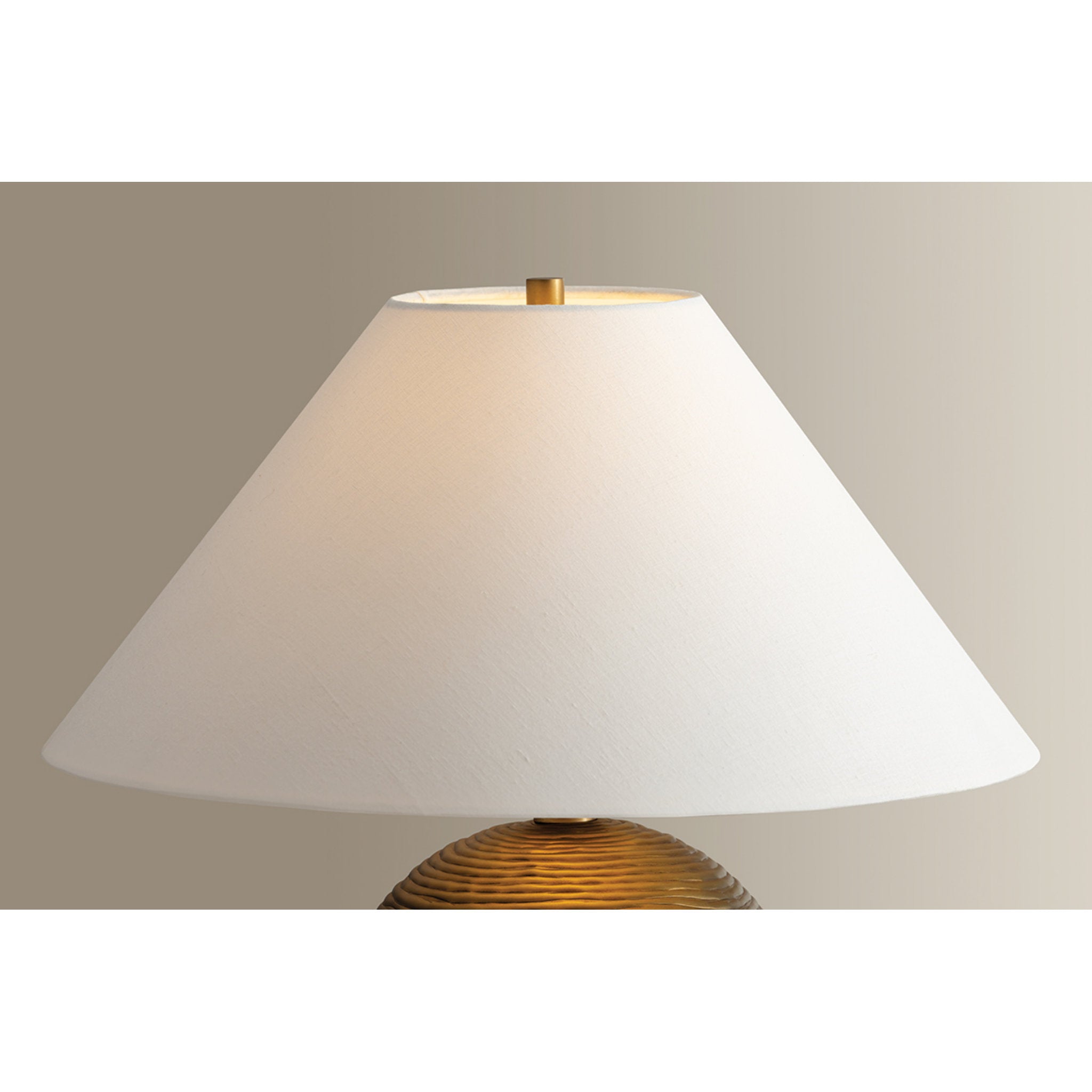Arvin 1-Light Table Lamp in Patina Brass 19W x 20H