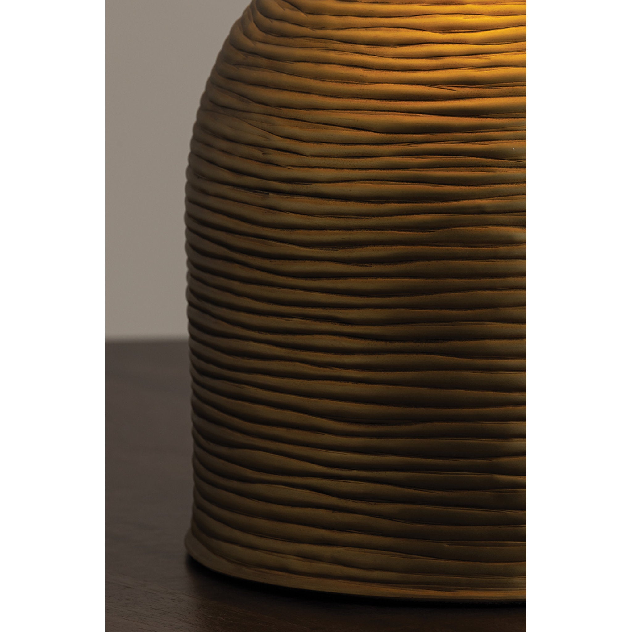 Arvin 1-Light Table Lamp in Patina Brass 19W x 20H