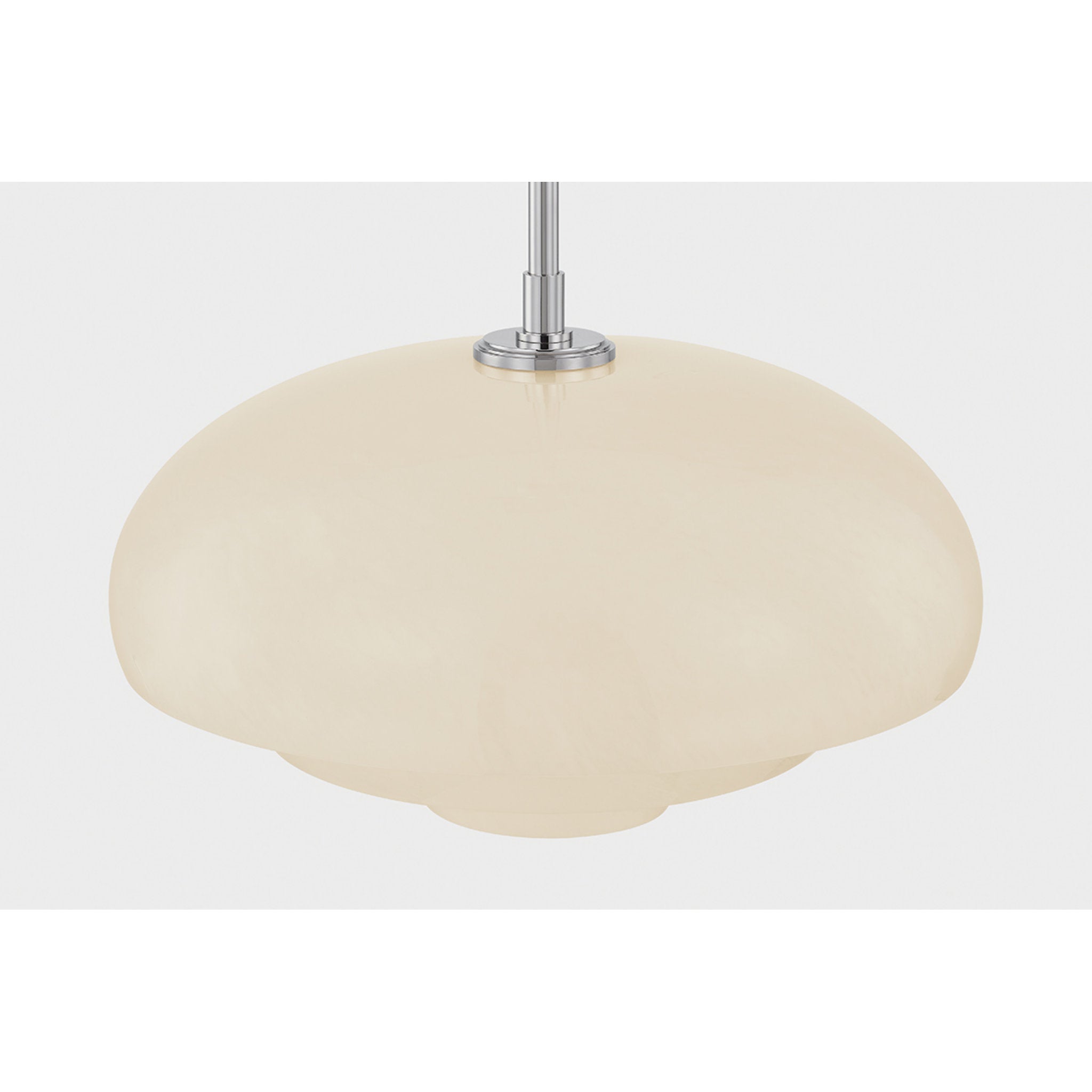 Auburndale 1-Light Pendant in Polished Nickel 18.25W x 11.25H