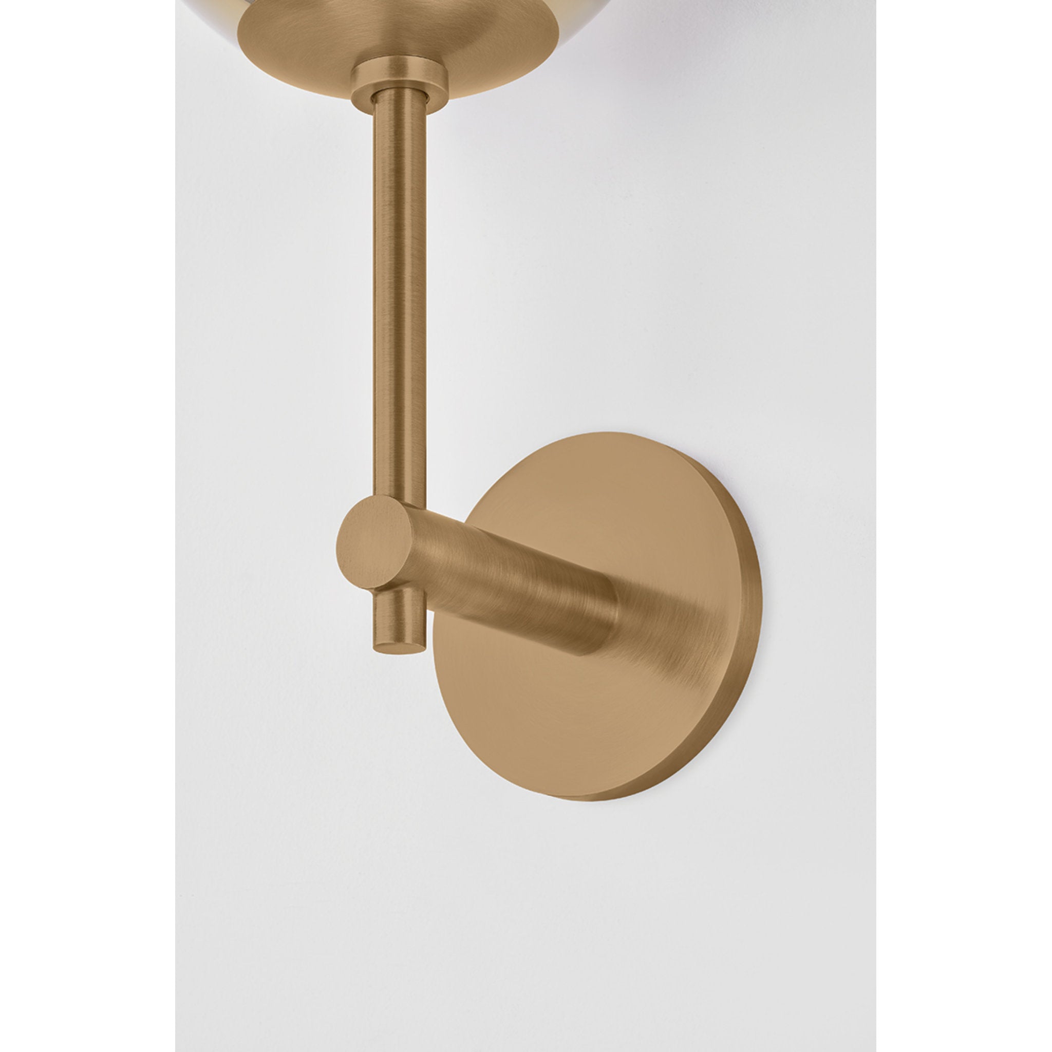 August 1-Light Wall Sconce in Patina Brass 7.75W x 15H